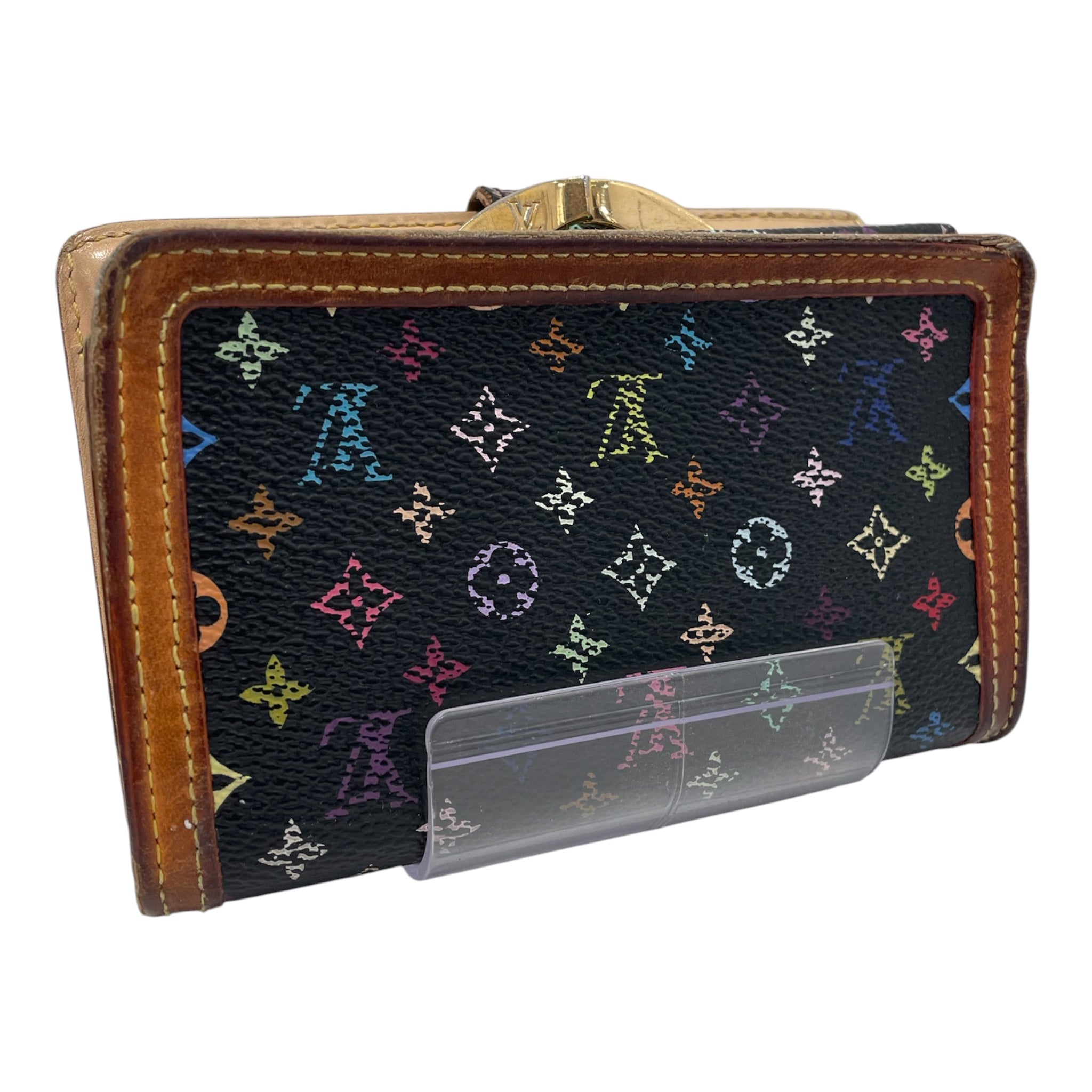 LOUIS VUITTON/Wallet/Monogram/Leather/BLK/PORTEFEUILLE VIENNOIS MLT LOGO view 2