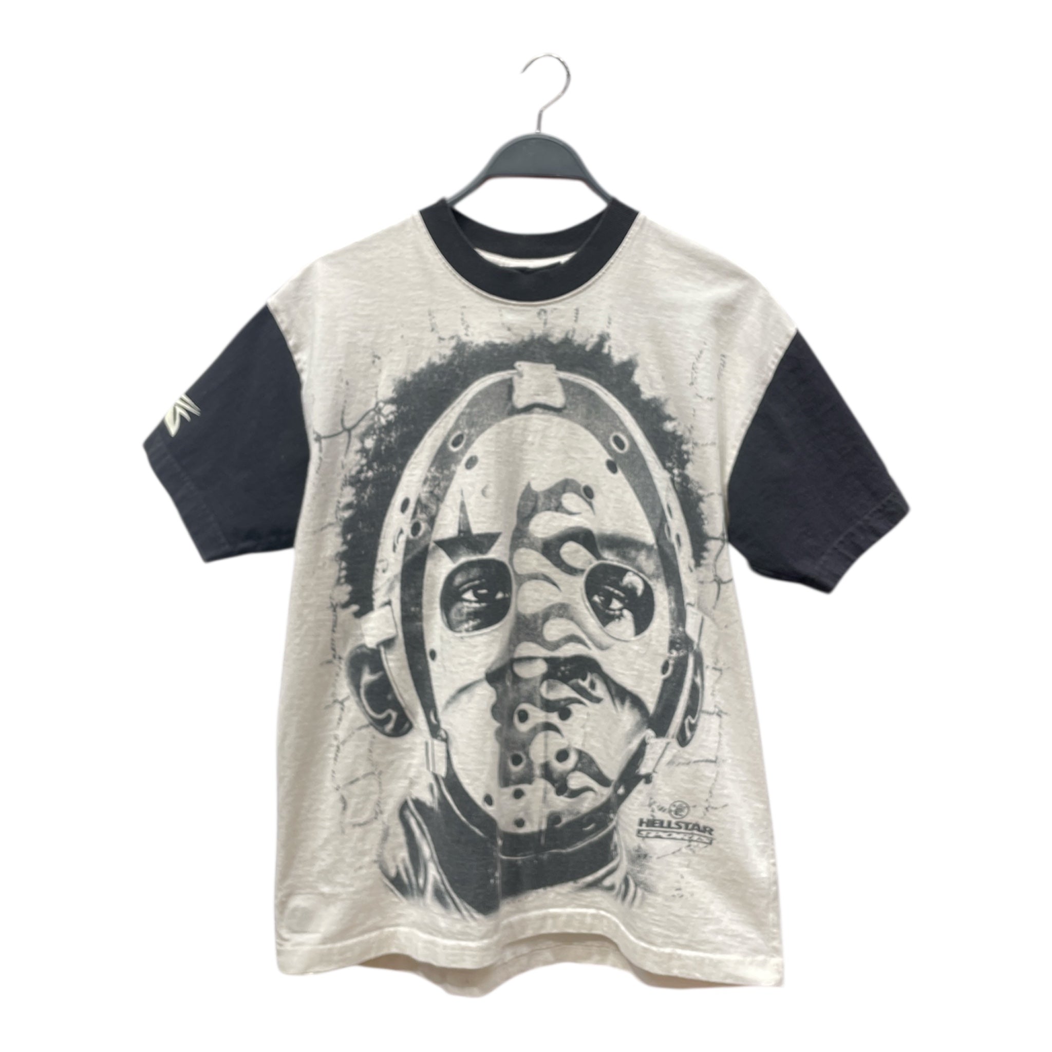 HELLSTAR/T-Shirt/S/Cotton/WHT/All Over Print/mask (sports) view 1