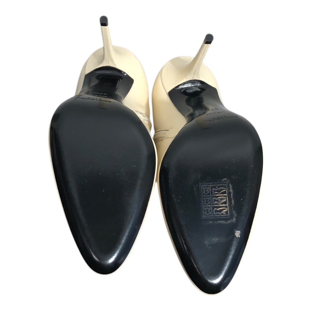 SAINT LAURENT/Booties/EU 37.5/Leather/CRM/ view 3