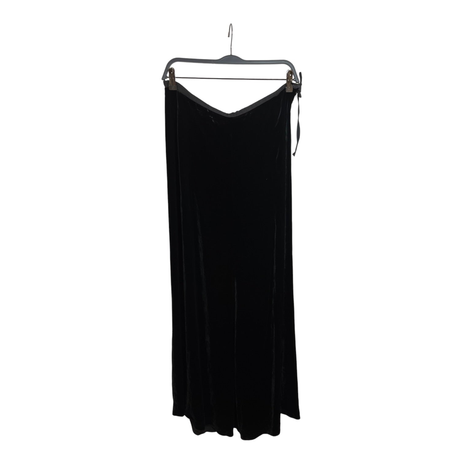 ANN DEMEULEMEESTER/Long Skirt/42/BLK/velvet view 1