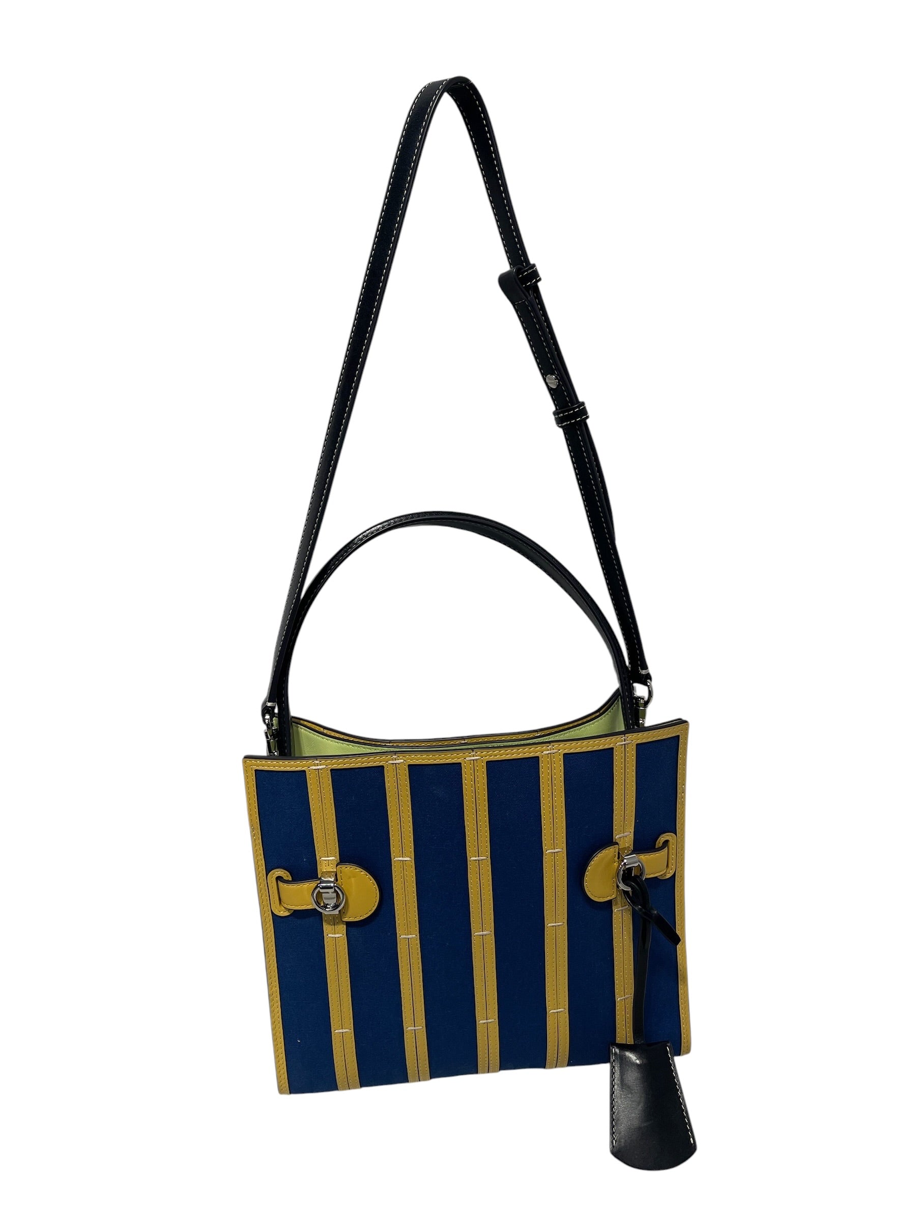 TORY BURCH/Hand Bag/Stripe/BLU/Lee Radziwill Double Bag view 3