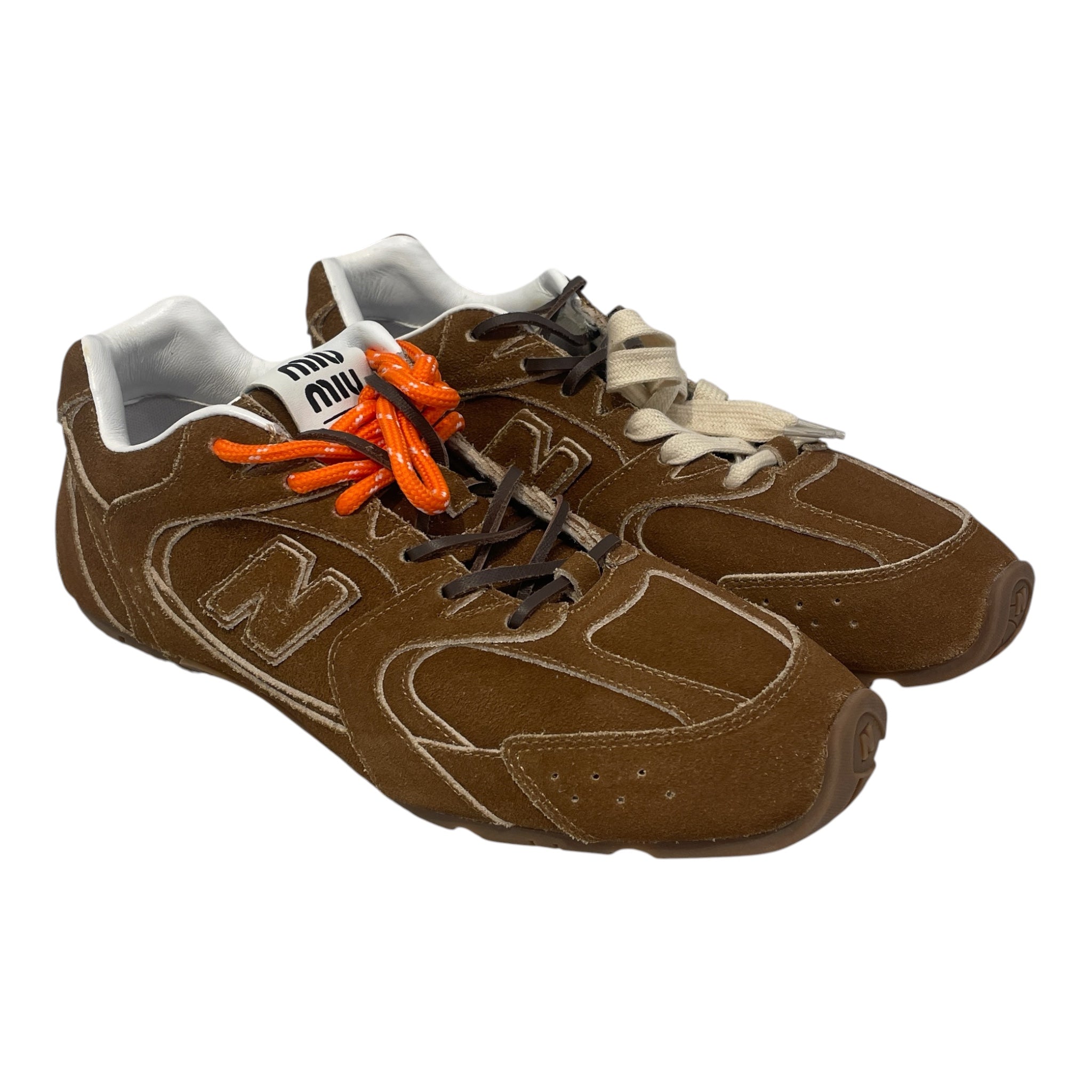 NEW BALANCE/MIU MIU/Low-Sneakers/US 8/Suede/CML/530 view 1