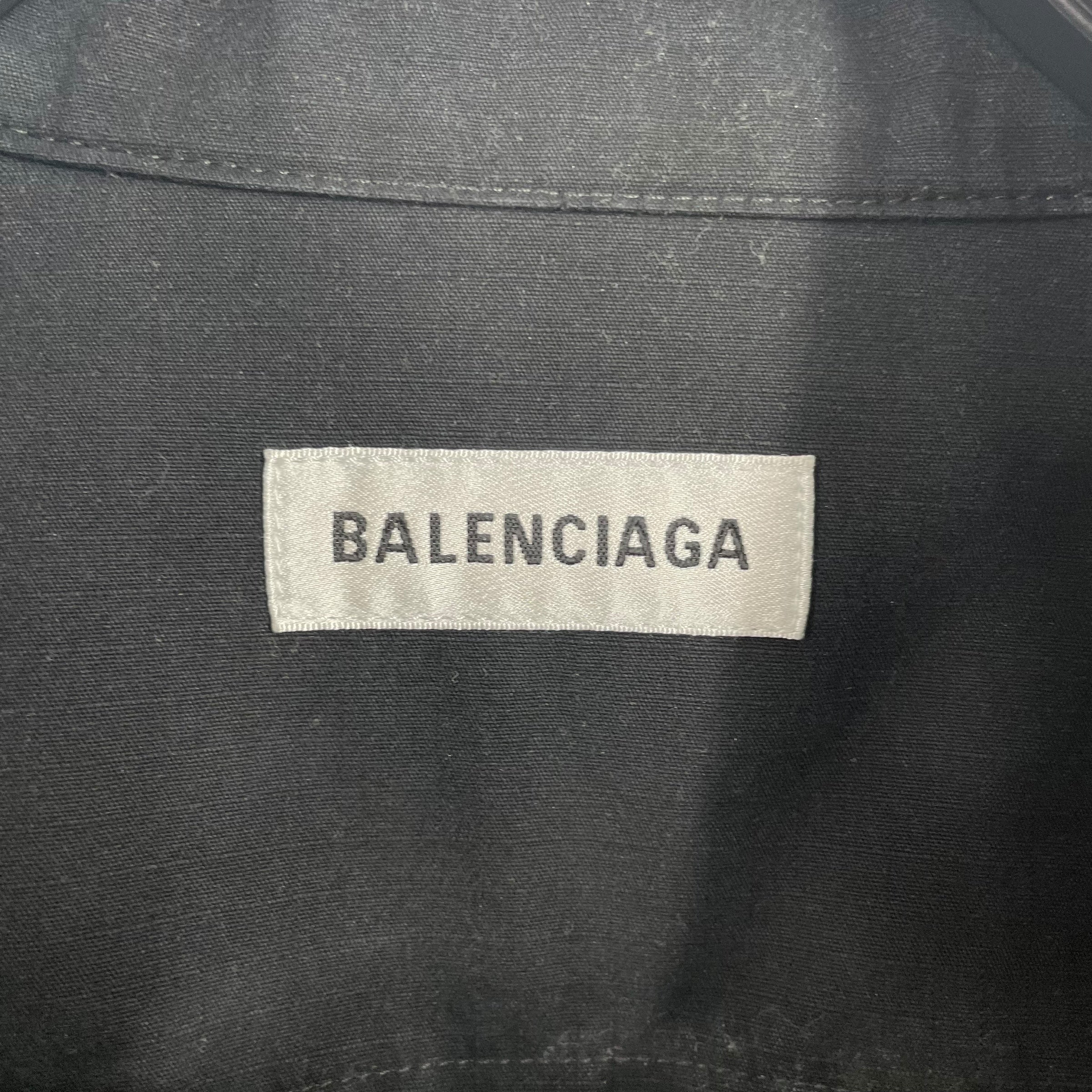 BALENCIAGA/LS Dress/34/Cotton/BLK/CARGO DRESS view 3