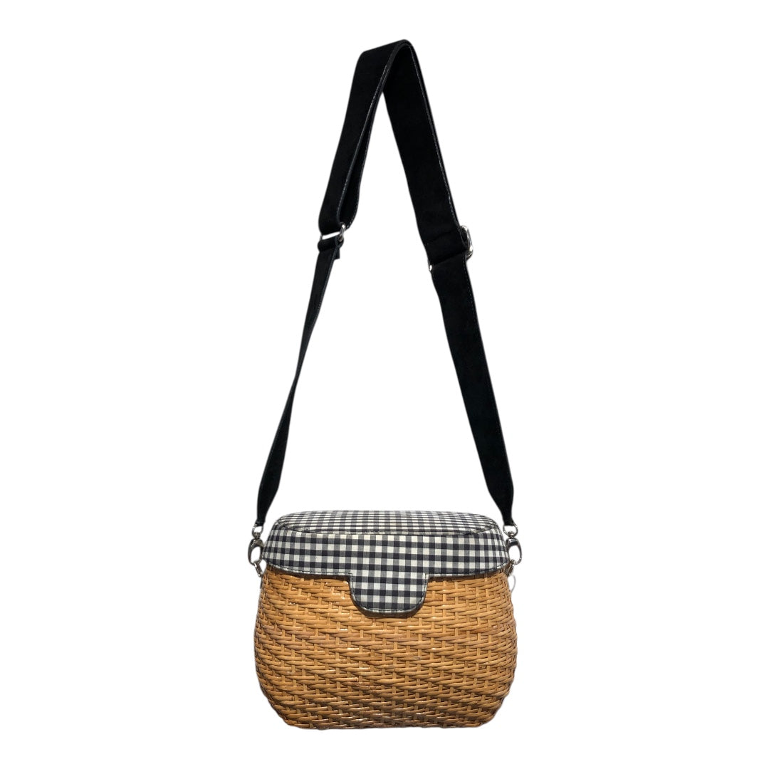 EDIE PARKER/Basket Bag/BEG/BASKET BAG WITH GREY CHECKER view 1