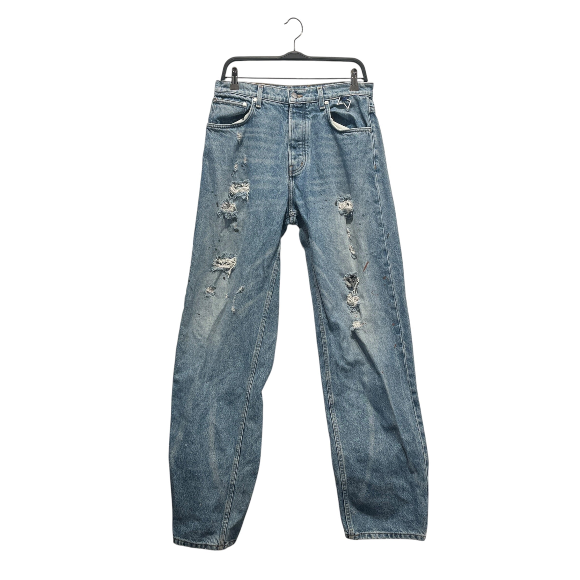 RHUDE/Pants/30/Denim/BLU/PAINT SPLATTER view 1