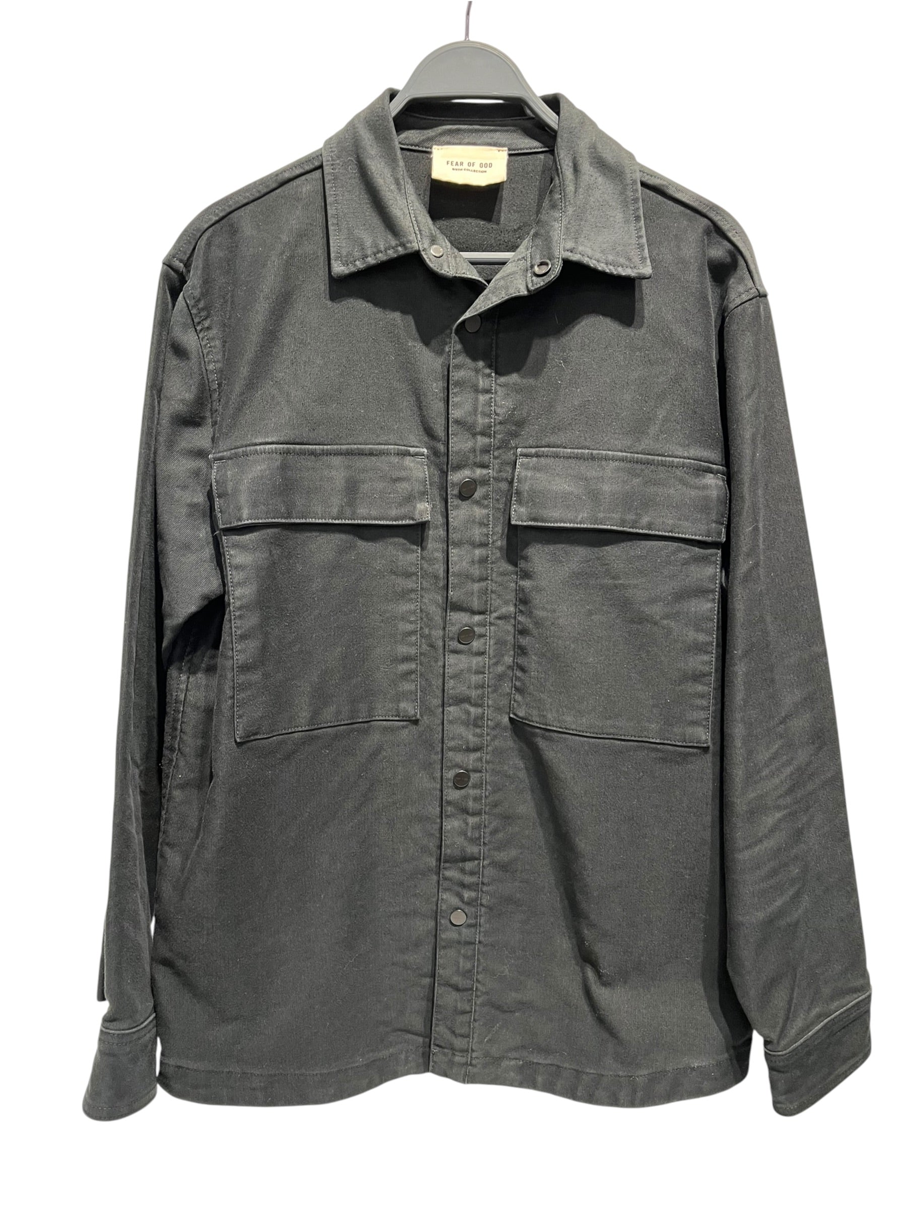FEAR OF GOD/Jacket/S/Cotton/BLK/TWO RECTANGLE FRONT POCKETS view 1