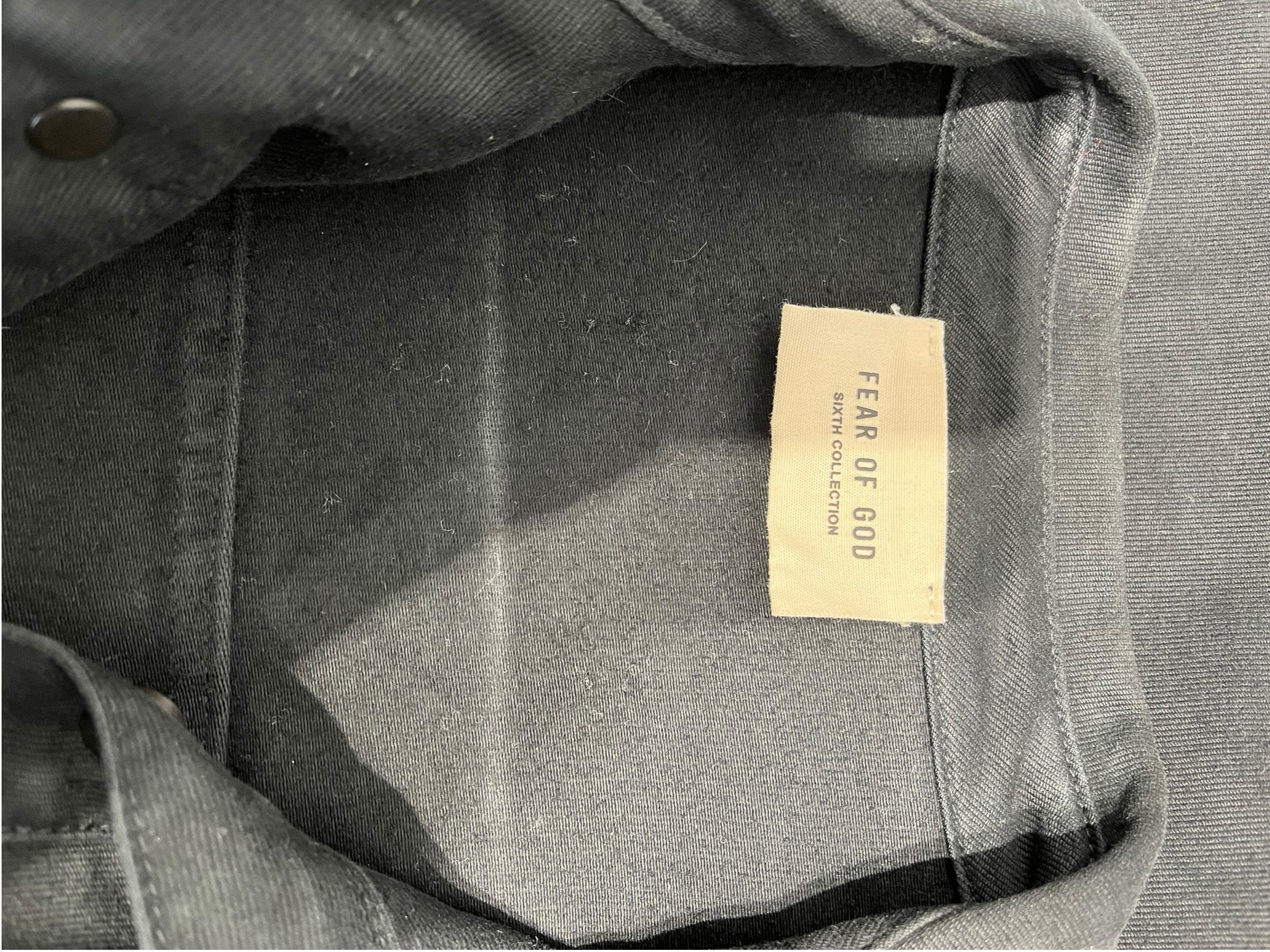 FEAR OF GOD/Jacket/S/Cotton/BLK/TWO RECTANGLE FRONT POCKETS view 3