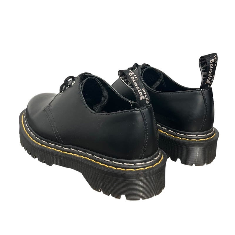 Dr.Martens/Rick Owens/Shoes/US 7/Leather/BLK/DOUBLE BUMPER DERBIES