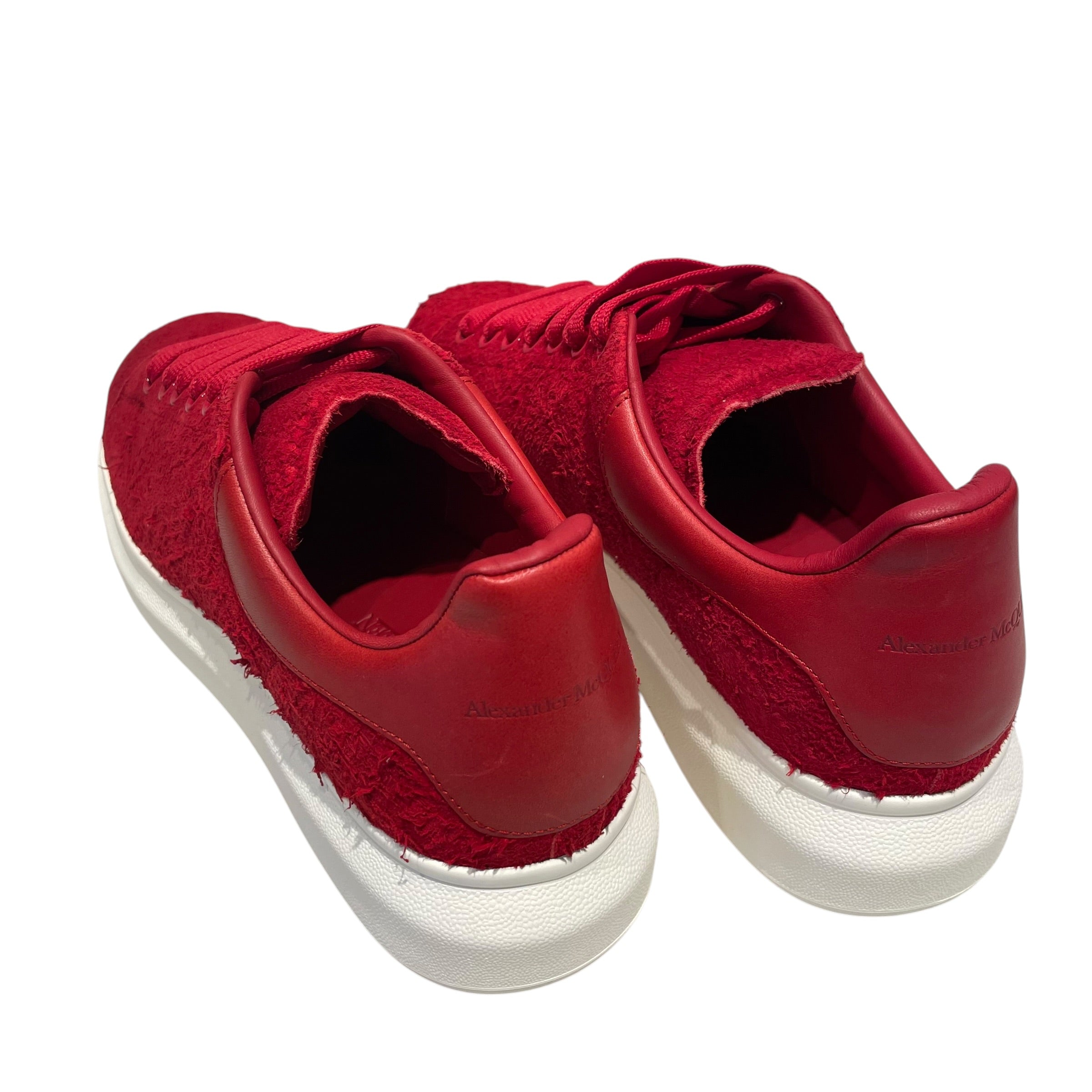Alexander McQueen/Low-Sneakers/US 10/Leather/RED/grenade grainy leather view 2