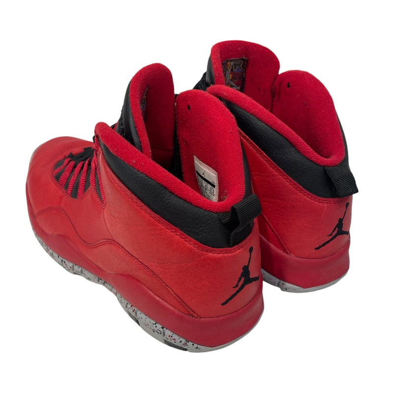 NIKE/AIR JORDAN 10 RETRO 30TH/Hi-Sneakers/US 9.5/Leather/RED/705178-601