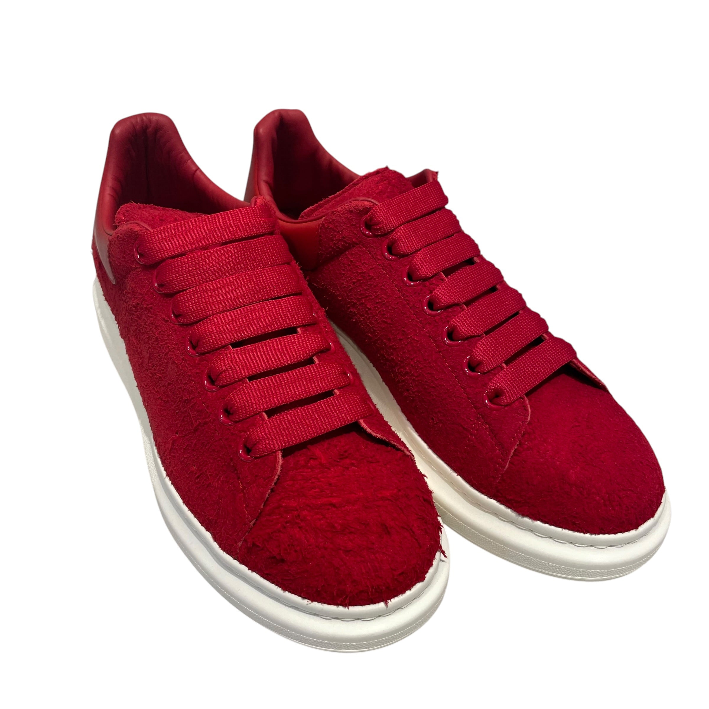 Alexander McQueen/Low-Sneakers/US 10/Leather/RED/grenade grainy leather view 1