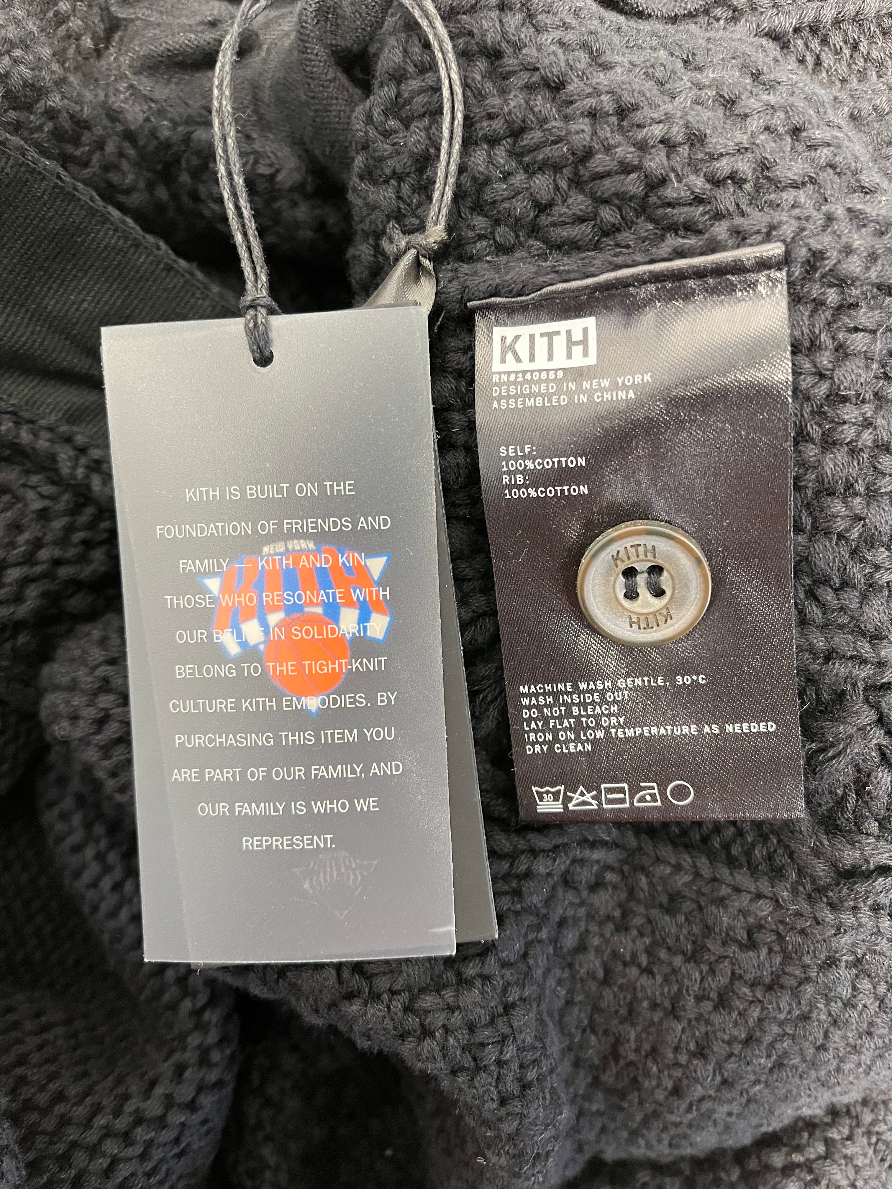 KITH/Cardigan/L/Cotton/BLK/ view 3
