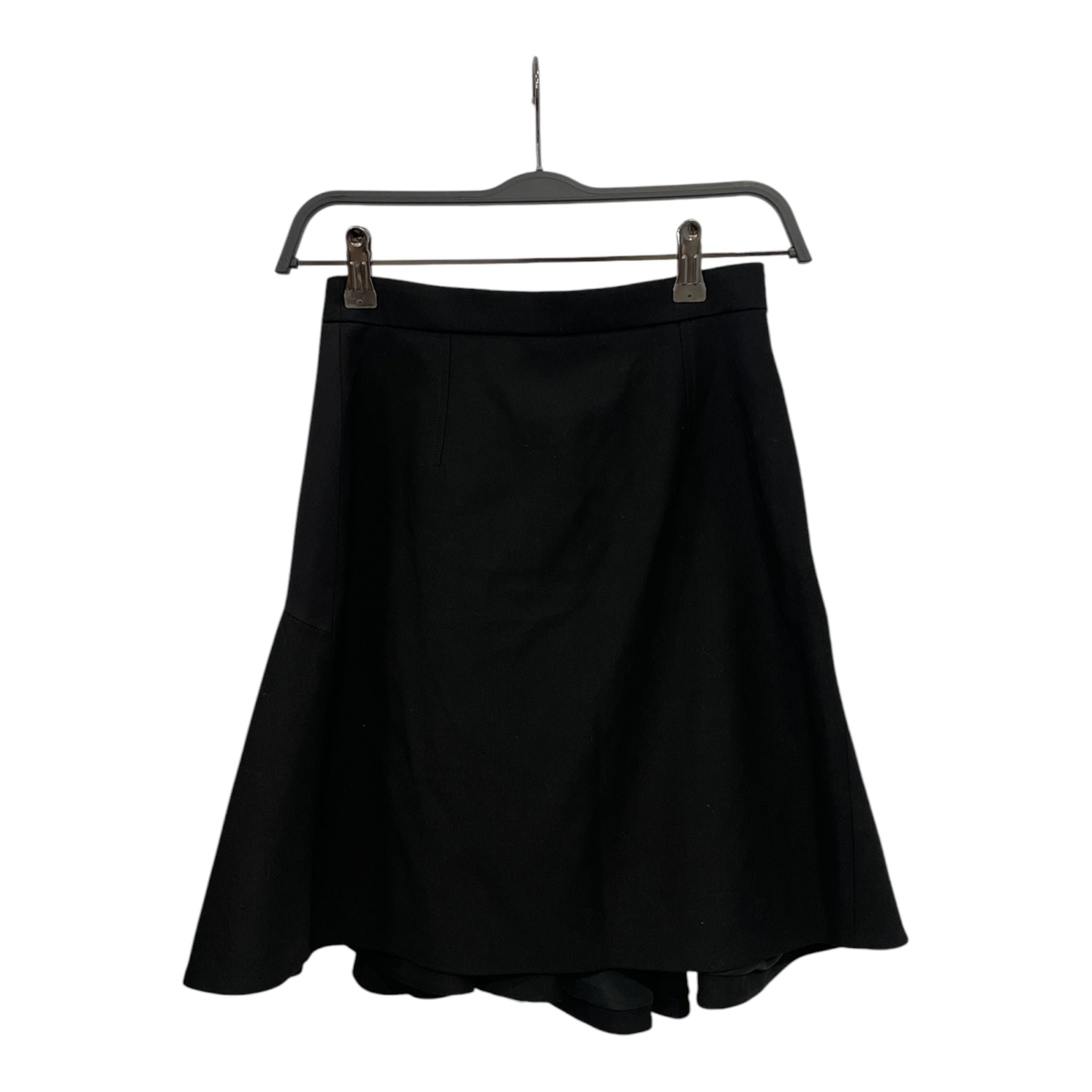 Alexander McQueen/Long Skirt/38/Wool/BLK/tie back view 1
