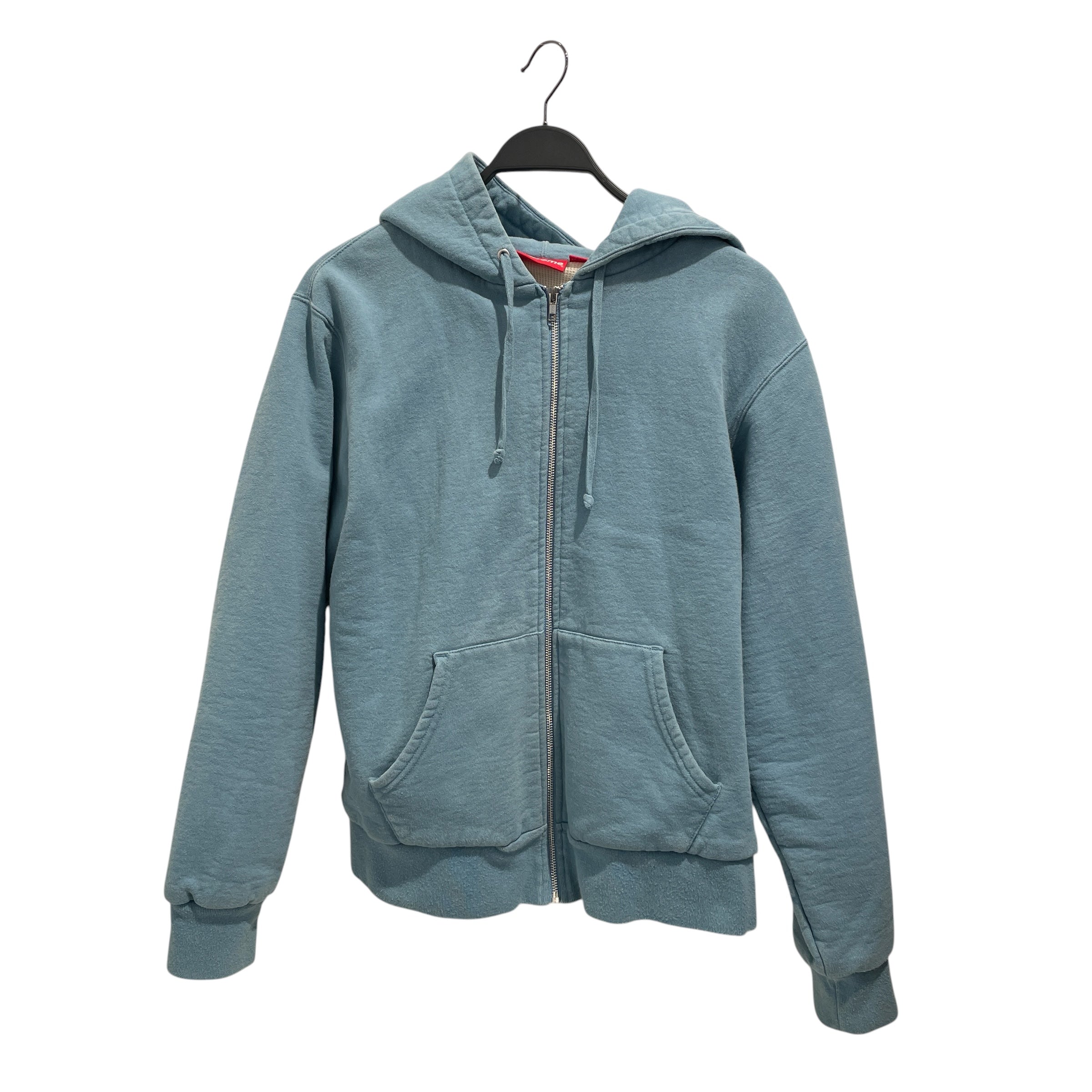 Supreme/Zip Up Hoodie/M/Cotton/BLU/EMBROIDERED HOOD ZIP UP view 2