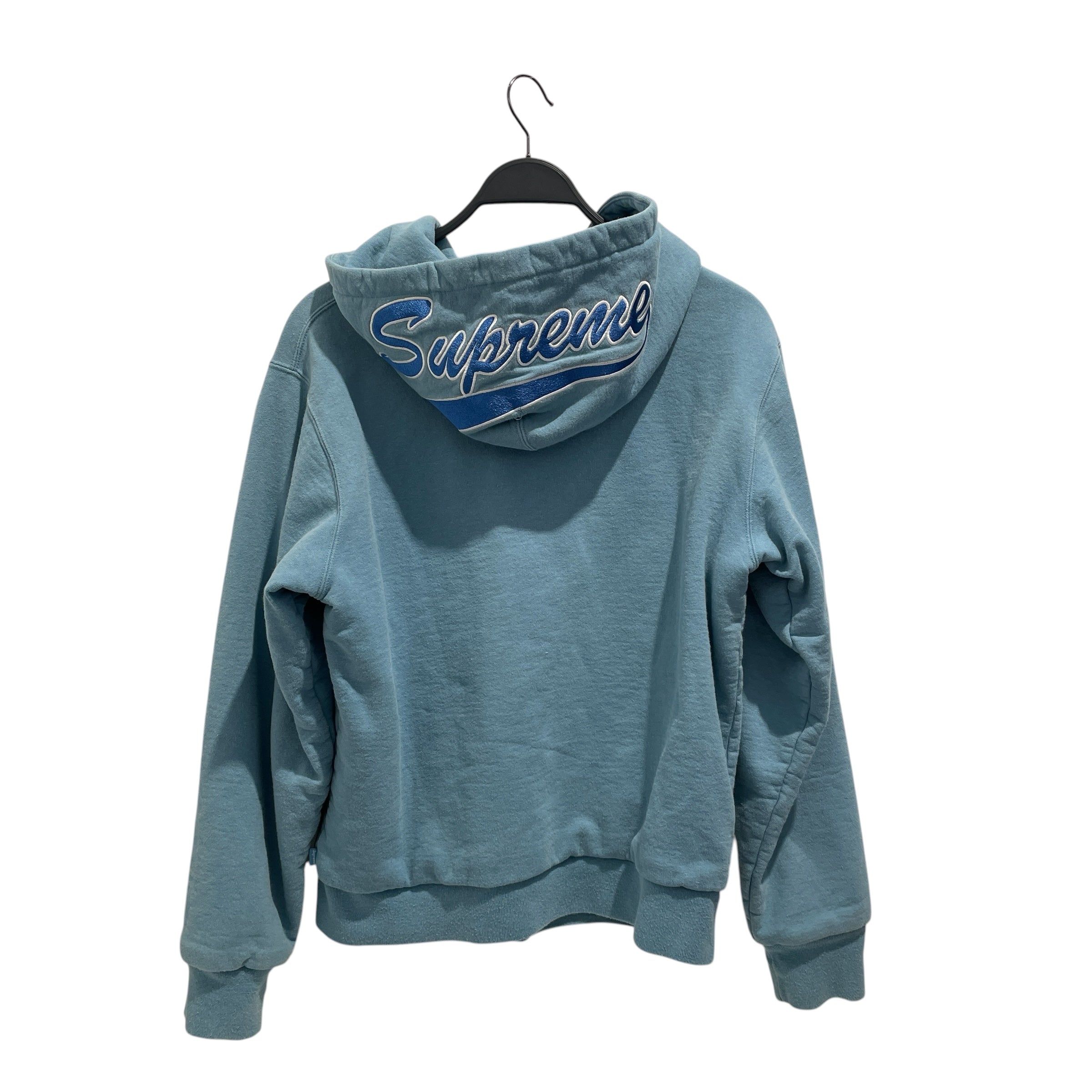 Supreme/Zip Up Hoodie/M/Cotton/BLU/EMBROIDERED HOOD ZIP UP view 1