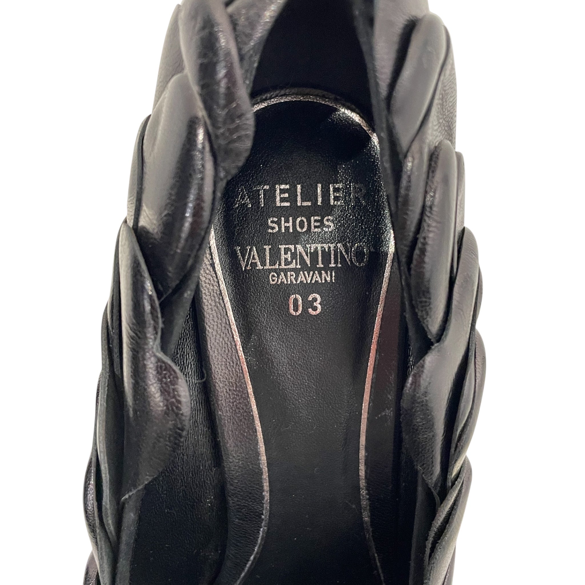 VALENTINO GARAVANI/Heels/EU 36/Leather/BLK/ATELIER 03 ROSE EDITION view 3