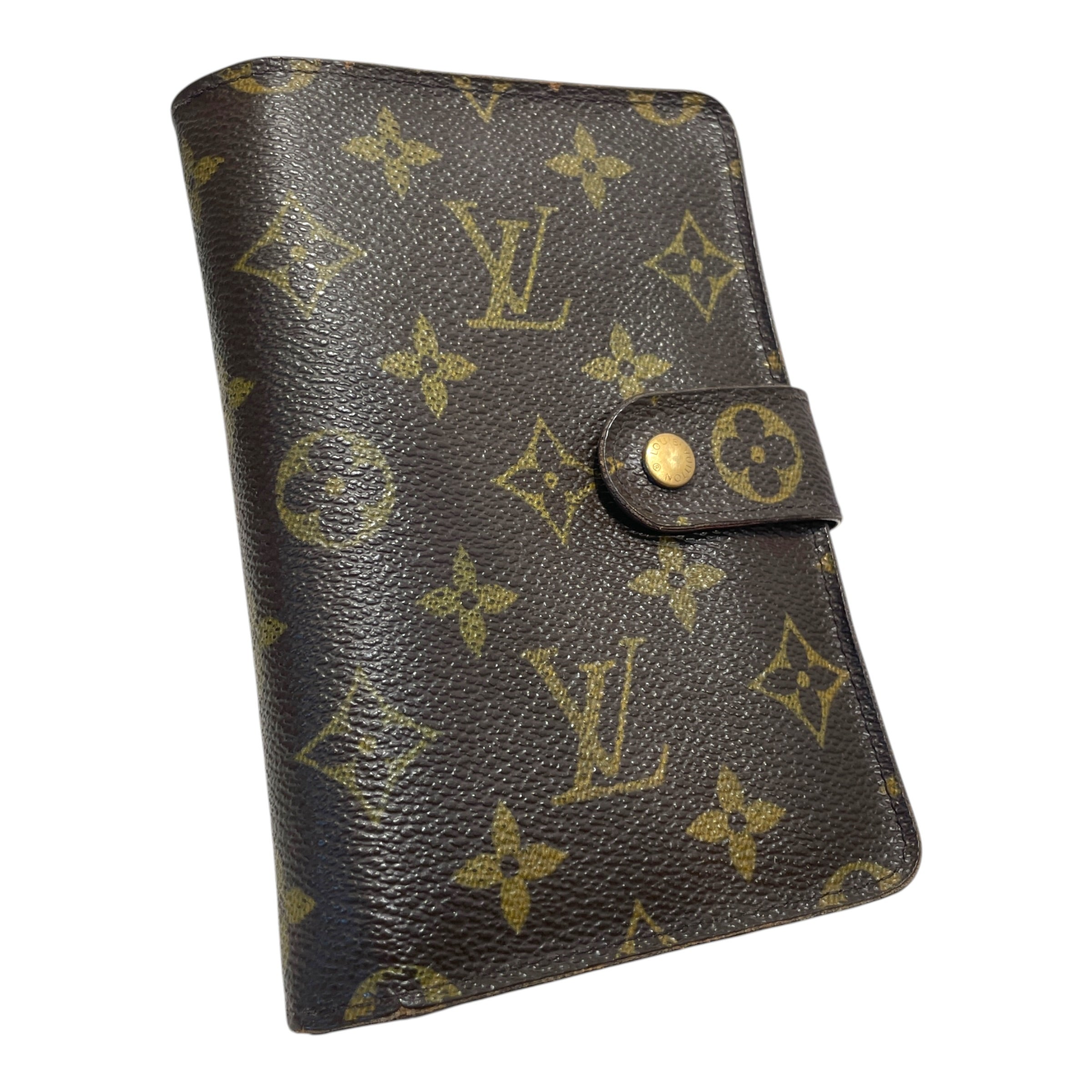 LOUIS VUITTON/Bifold Wallet/Monogram/Leather/BRW/L's/Porte Papier Zippe view 1