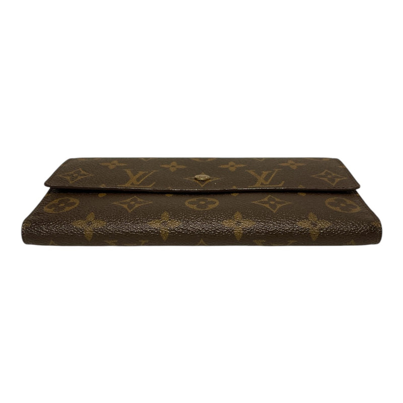 LOUIS VUITTON/Long Wallet/Brown/PORTETRESOR INTERNATIONAL_MONOGRAM CANVAS/M61217