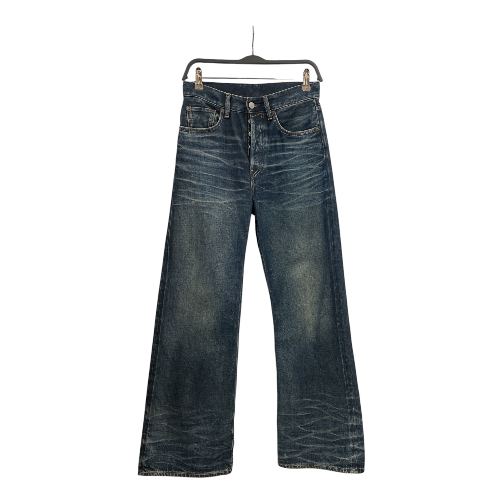 Acne Studios/Straight Pants/25/Cotton/BLU/acne studios regular fit view 1