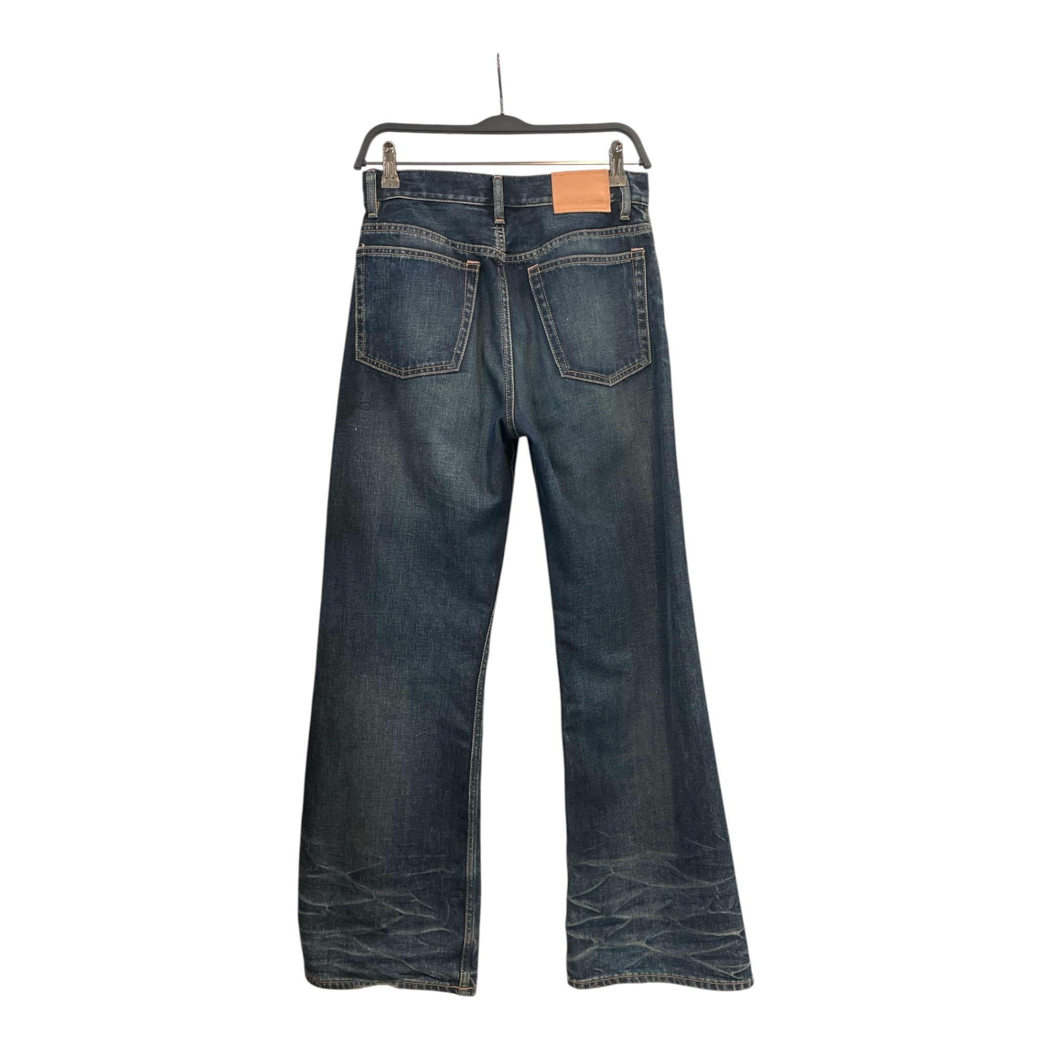 Acne Studios/Straight Pants/25/Cotton/BLU/acne studios regular fit view 2