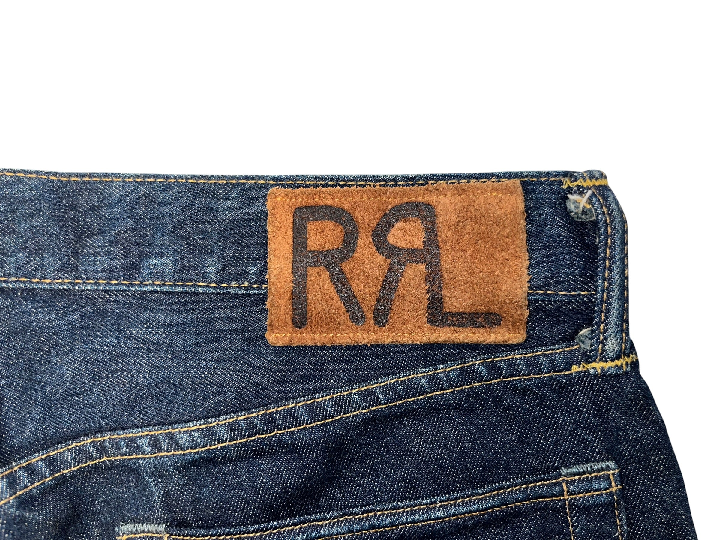 RRL/Straight Pants/33/Cotton/NVY/ view 3