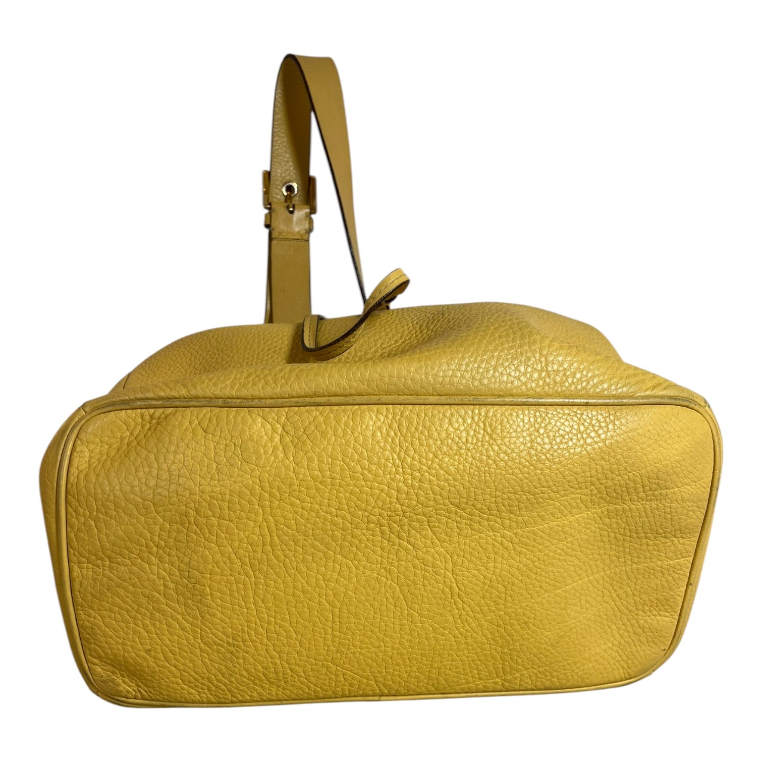 PRADA/Hand Bag/Leather/YEL/Saffiano Leather view 5