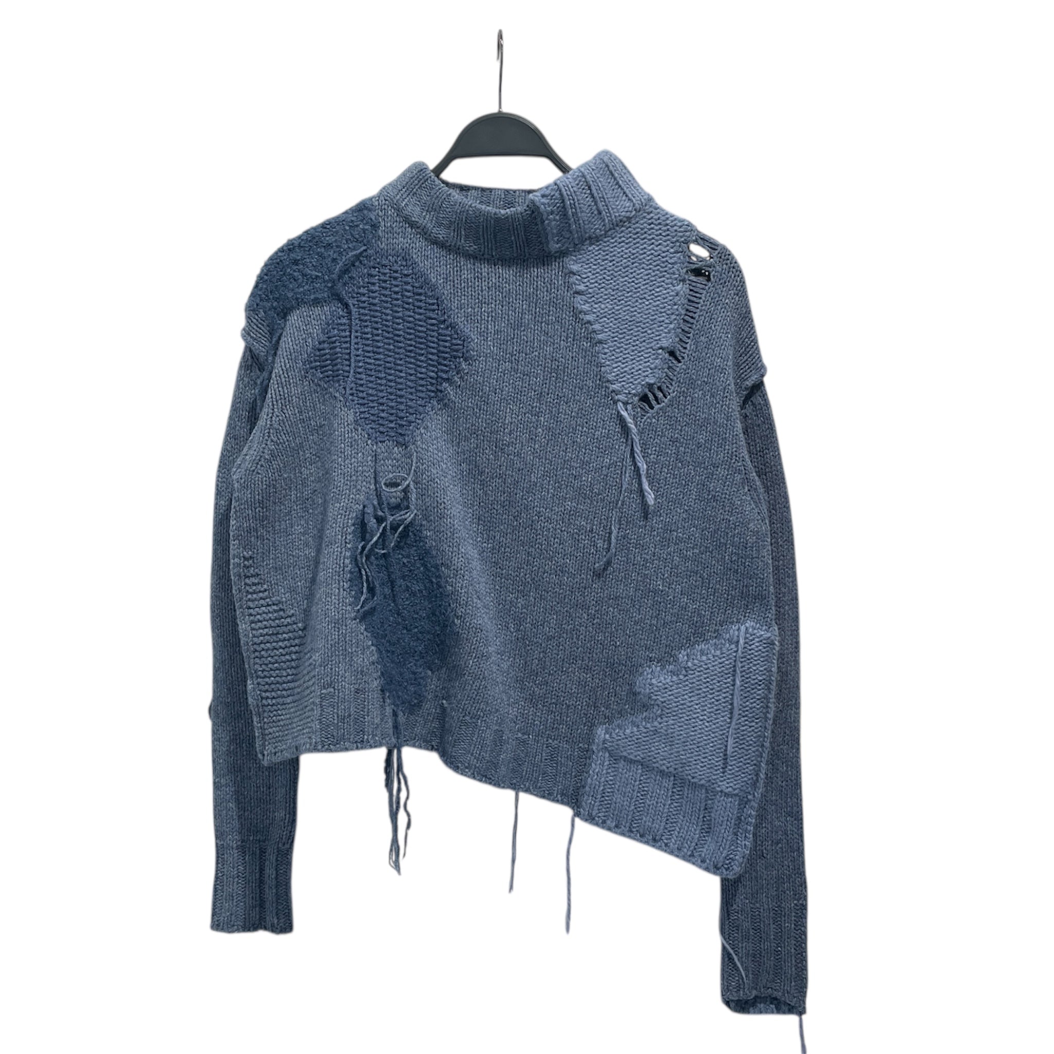 Acne Studios/Heavy Sweater/XS/Wool/BLU/Turtle Neck/Ovira Patch AW17 view 1