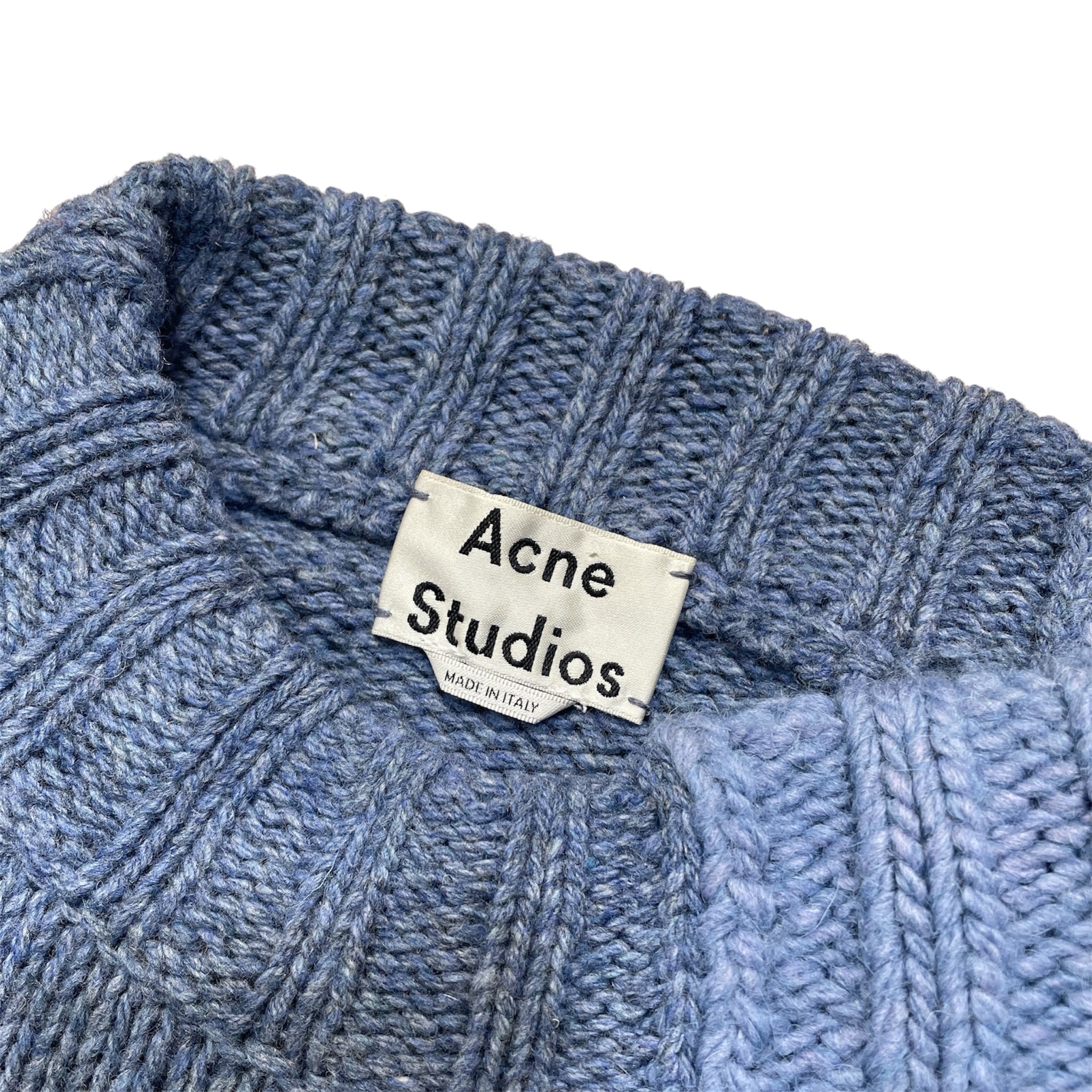 Acne Studios/Heavy Sweater/XS/Wool/BLU/Turtle Neck/Ovira Patch AW17 view 3