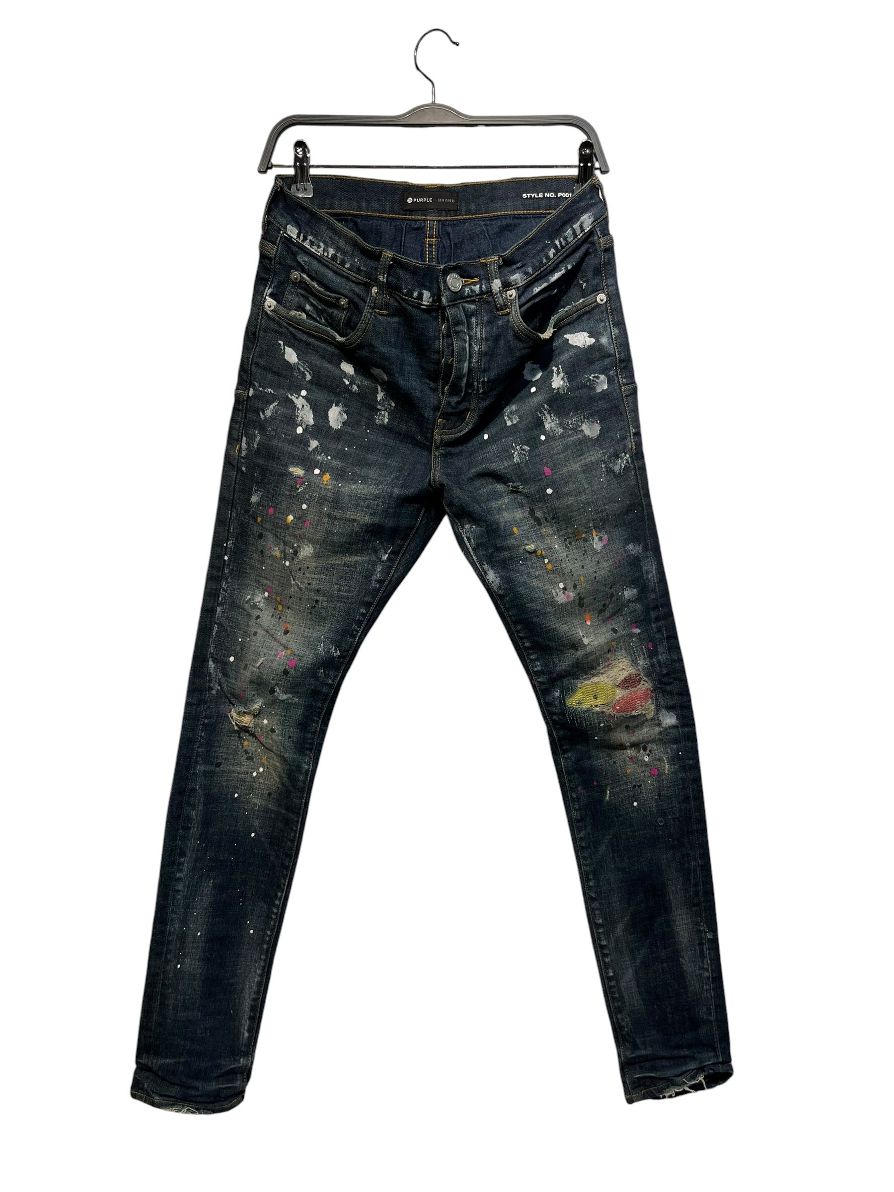 PURPLE BRAND/Skinny Pants/30/Cotton/NVY/ view 1