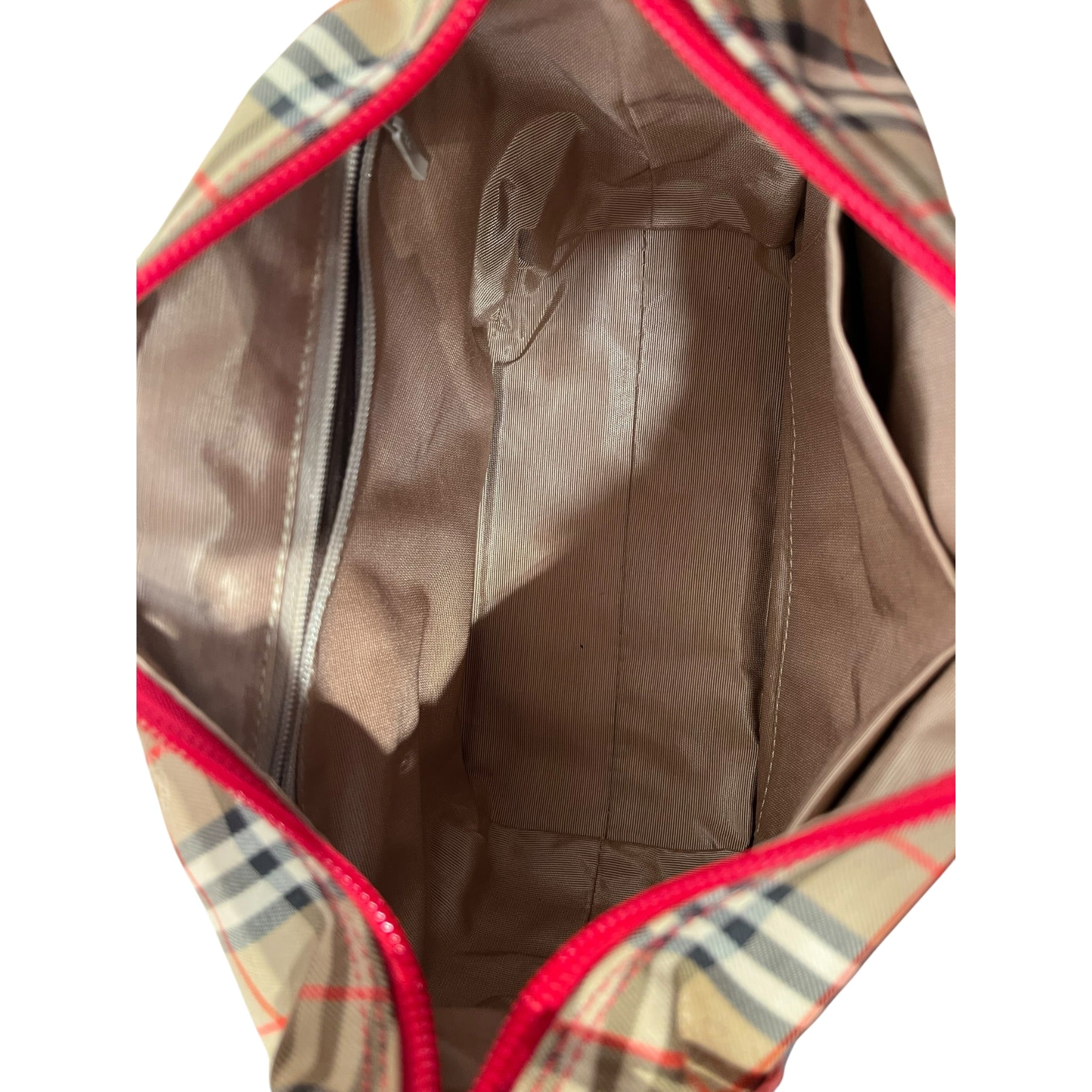 BURBERRY/Bag/Plaid/Leather/RED/HAYMARKET CHECK HOBO GOLD view 5