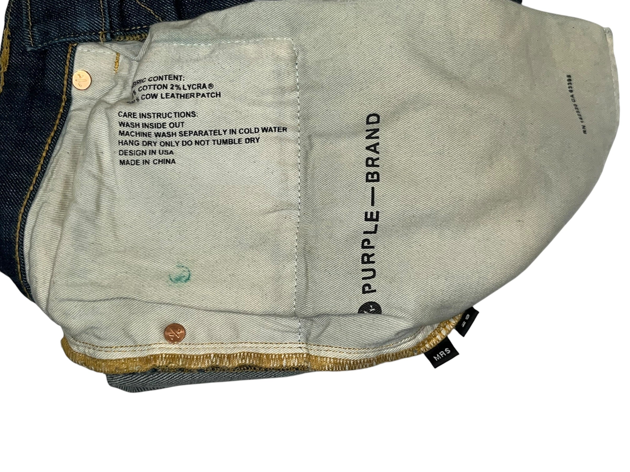 PURPLE BRAND/Skinny Pants/30/Cotton/NVY/ view 4