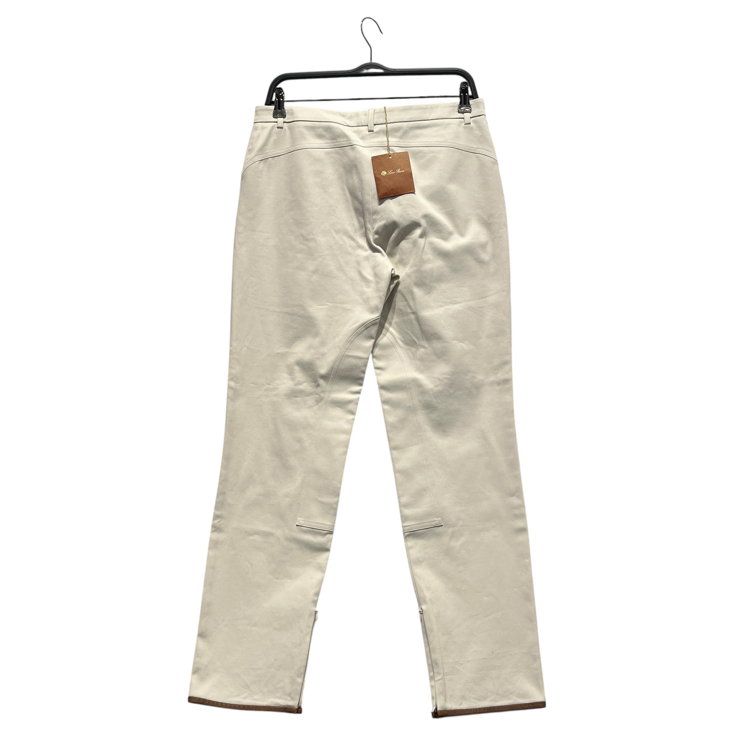 Loro Piana/Skinny Pants/44/Cotton/CRM/CREAM SKINNY PANT BROWN DETAIL view 2