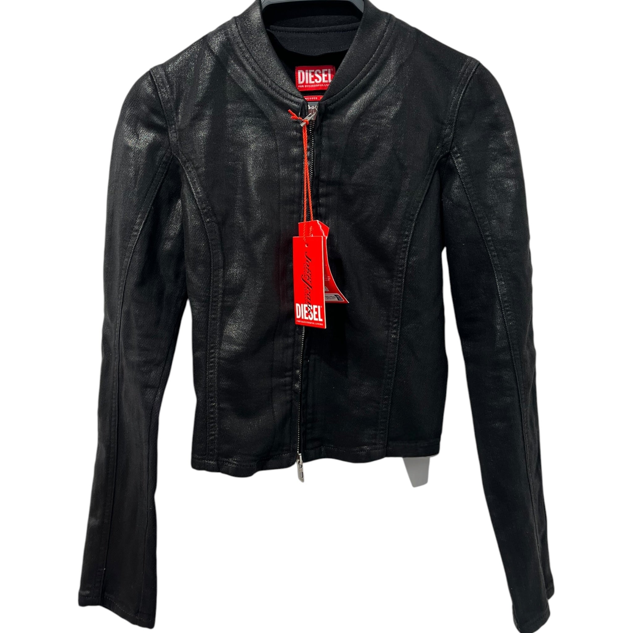 DIESEL/Jacket/S/Cotton/BLK/DE-GARY-D WAXED DENIM JKT view 1