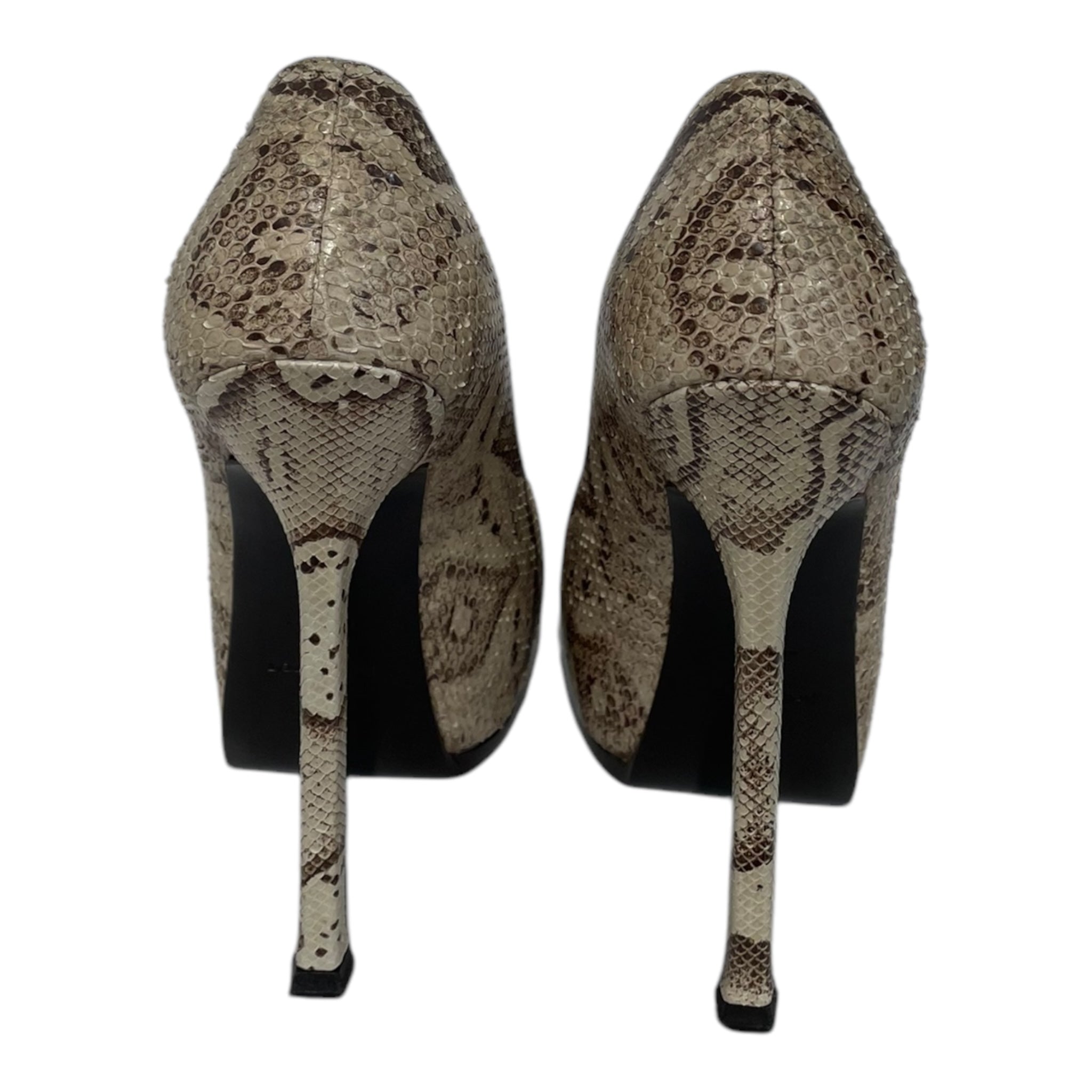YVES SAINT LAURENT/Heels/EU 36/Animal Pattern/Leather/CRM/SNAKE SKIN view 4