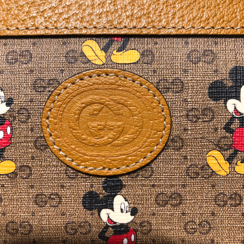 GUCCI/Pouch/Monogram/BRW/Gucci X Mickey Collab