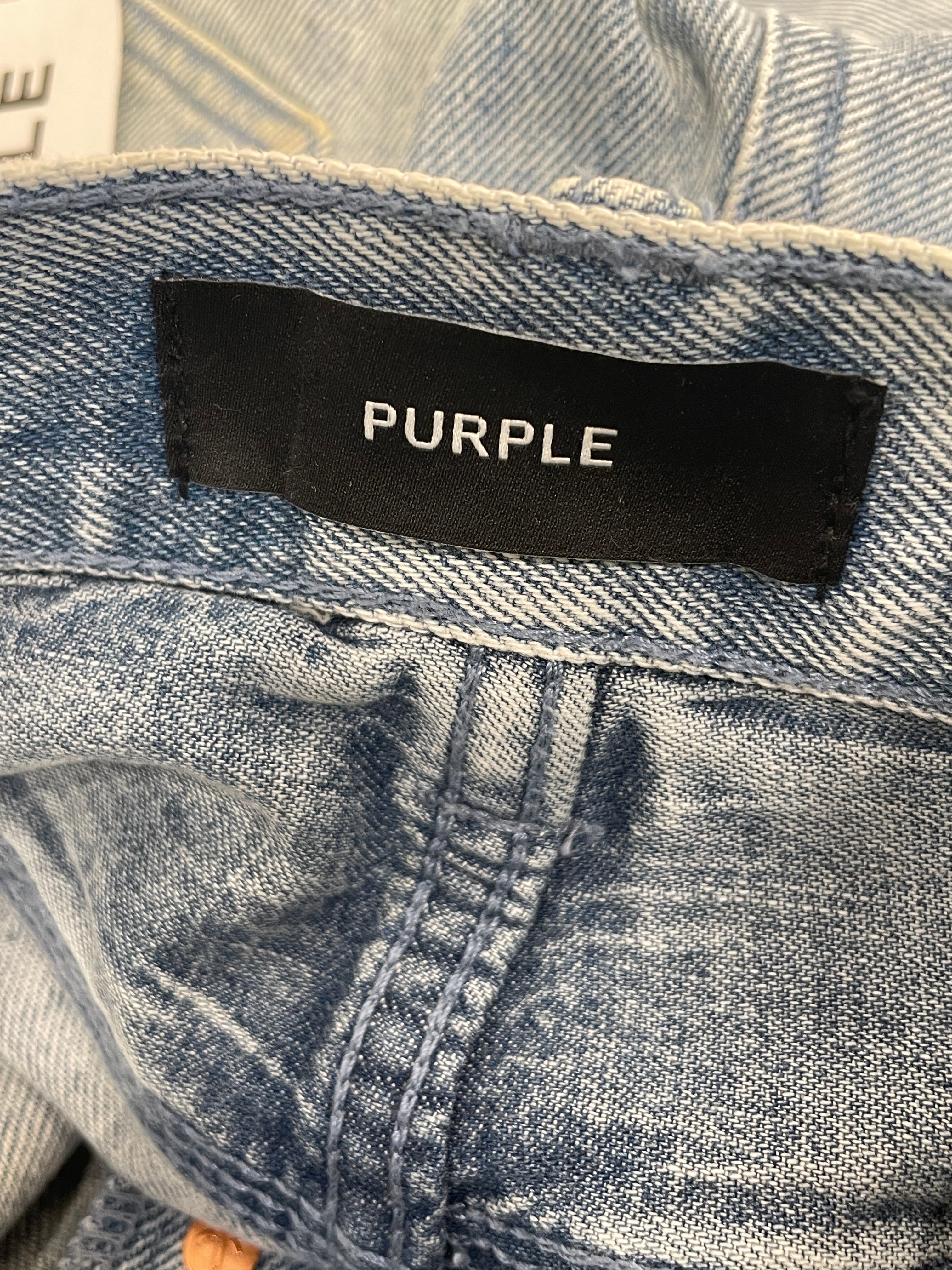 PURPLE BRAND/Straight Pants/29/Cotton/BLU/All Over Print/ view 3