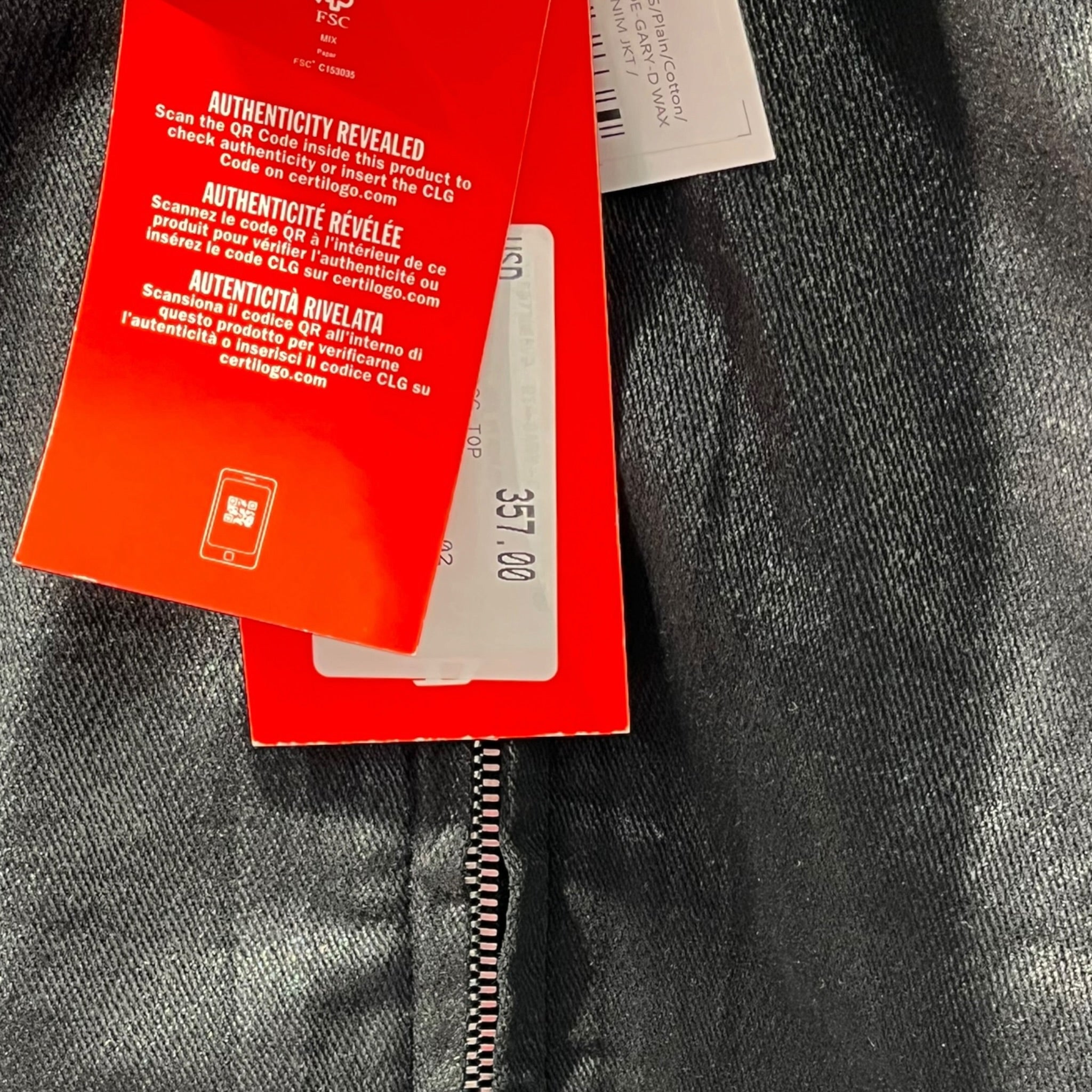 DIESEL/Jacket/S/Cotton/BLK/DE-GARY-D WAXED DENIM JKT view 4