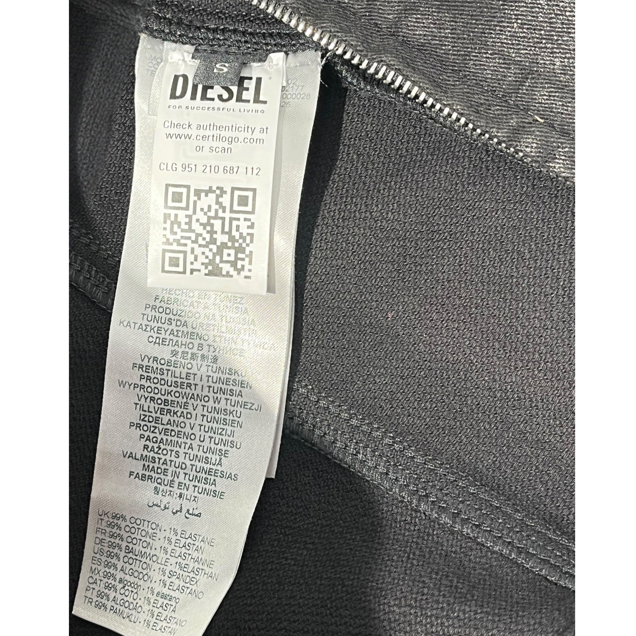 DIESEL/Jacket/S/Cotton/BLK/DE-GARY-D WAXED DENIM JKT view 5