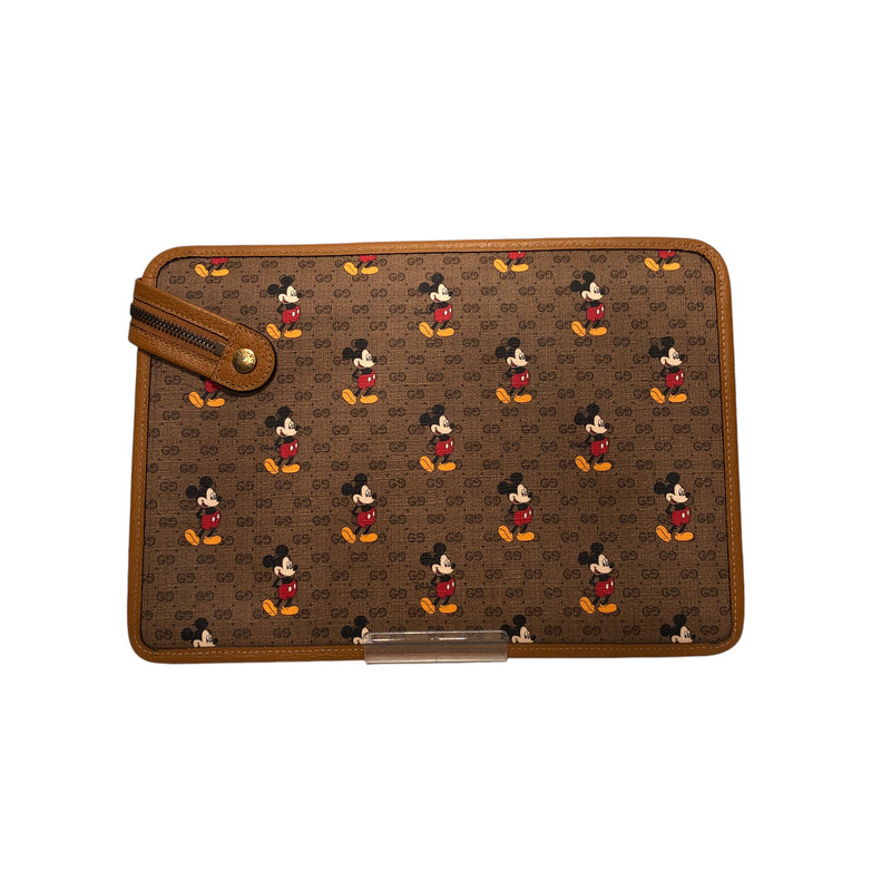 GUCCI/Pouch/Monogram/BRW/Gucci X Mickey Collab