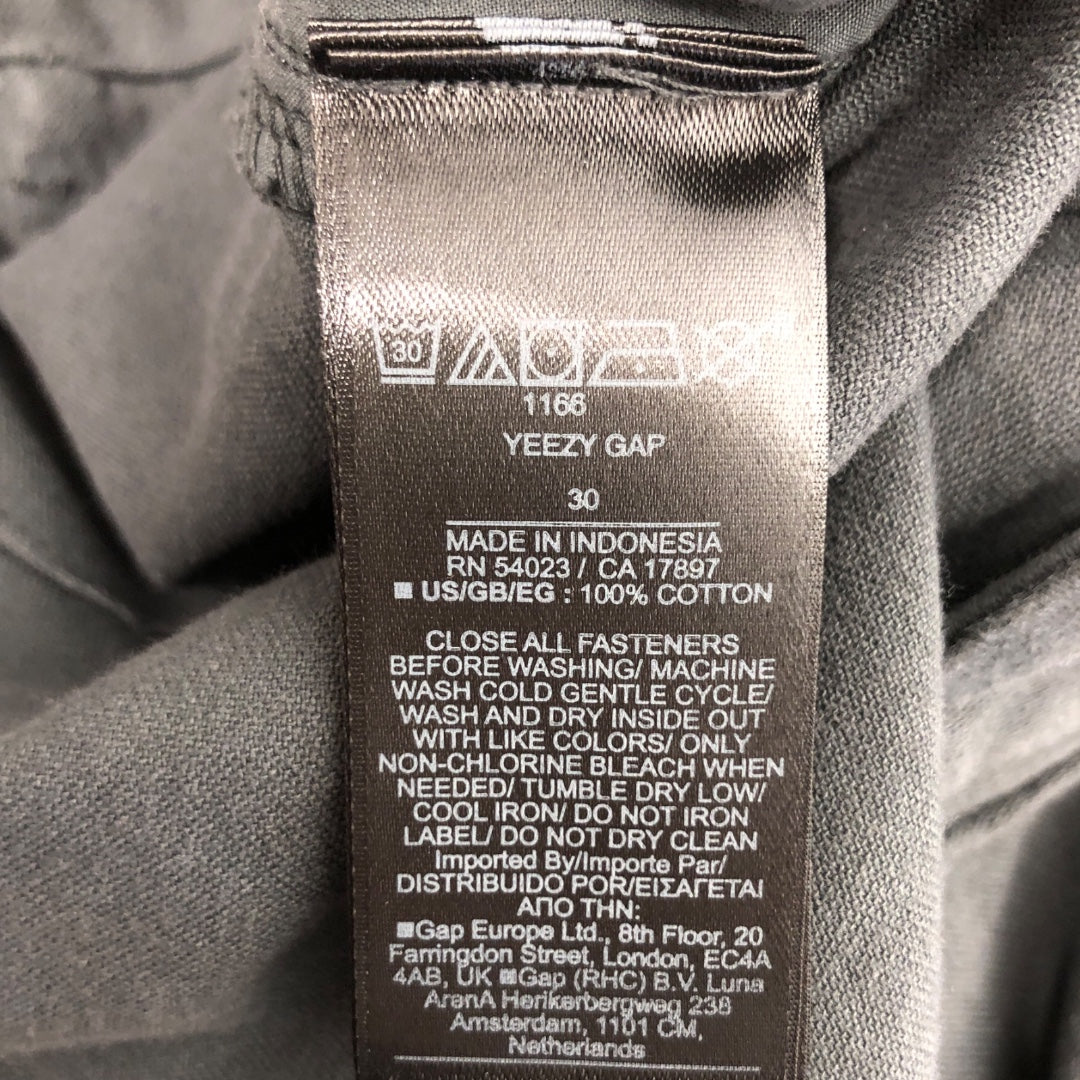 YEEZY GAP ENGINEERED BY BALENCIAGA/Straight Pants/30/Cotton/GRY/multi-thigh pockets view 4