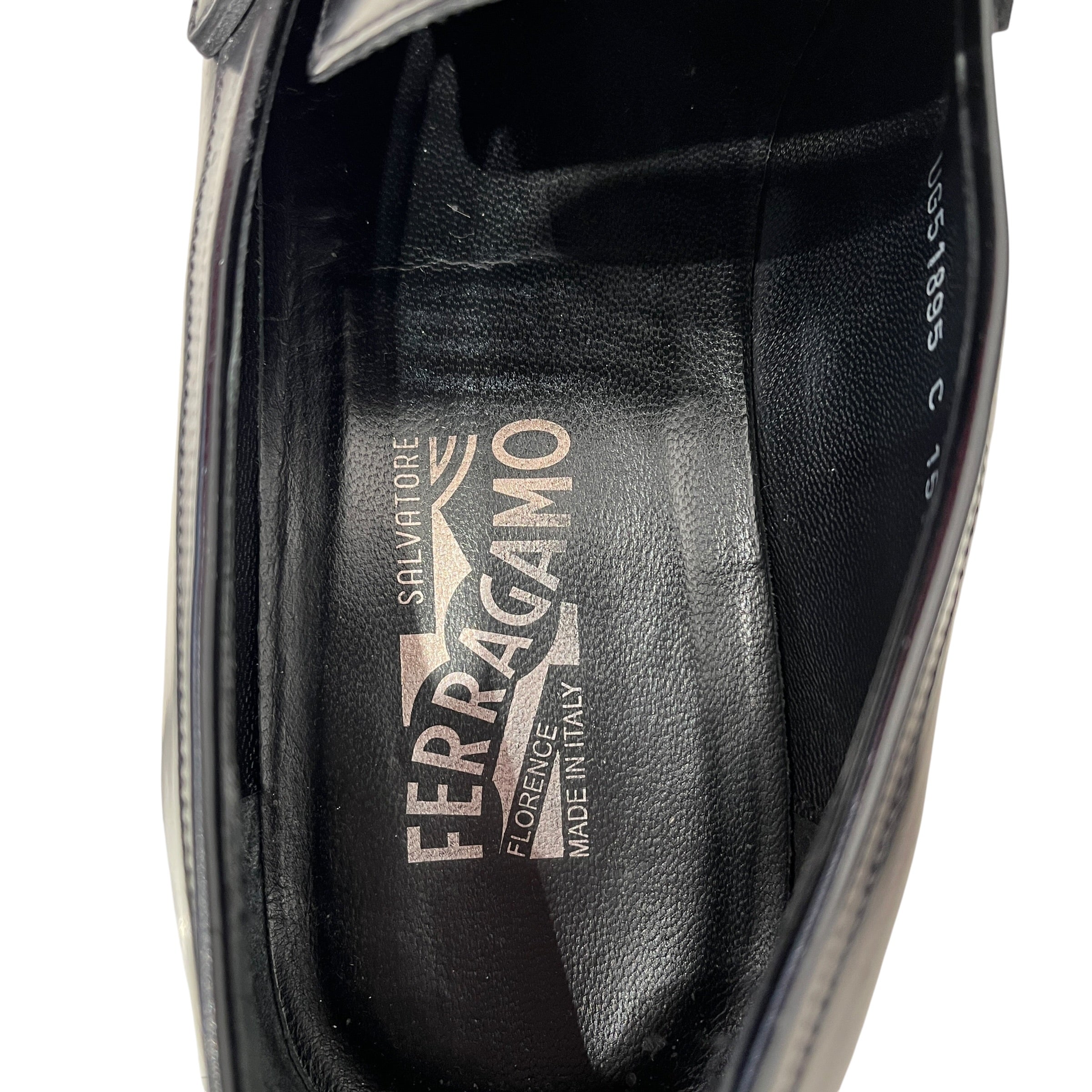 Salvatore Ferragamo/Loafers/US 9/Leather/BLK/buckle pointed loafer view 3