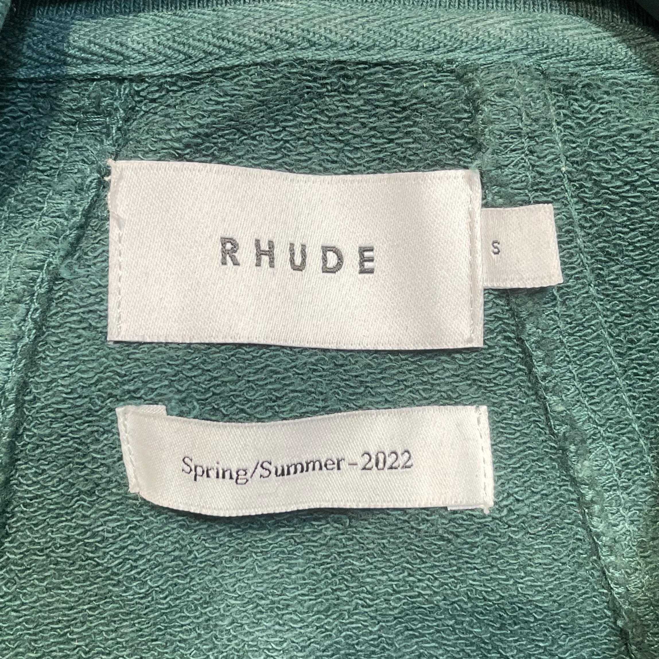RHUDE/Sweatshirt/S/Cotton/GRN/1/4 ZIP SWEATSHIRT view 3