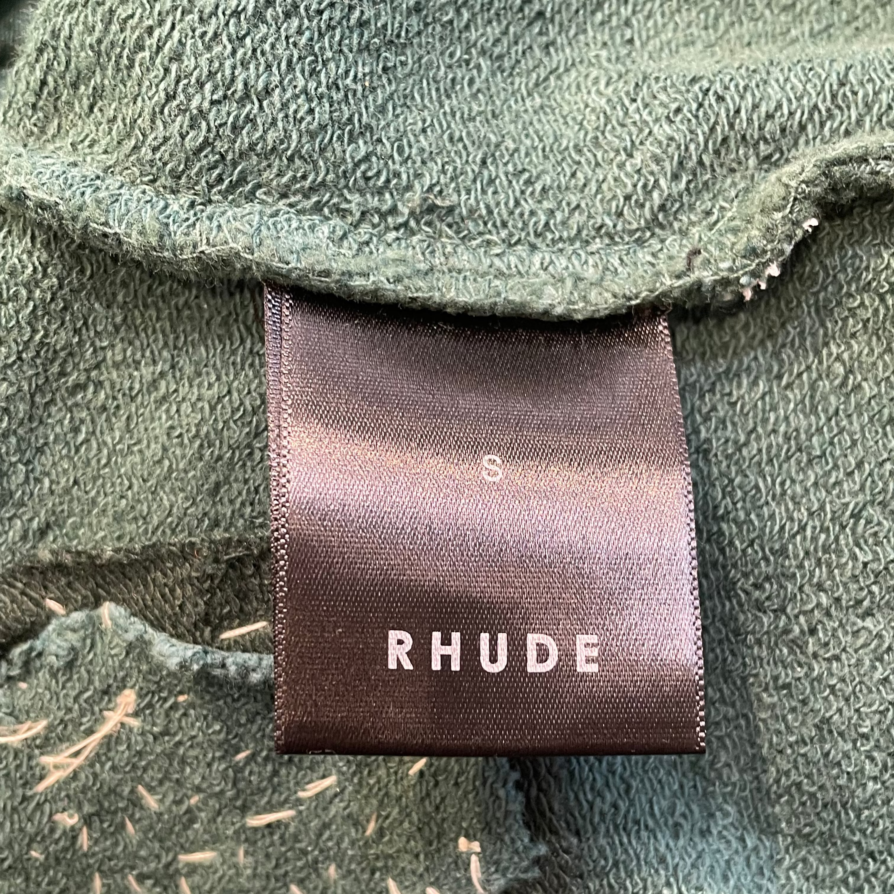 RHUDE/Sweatshirt/S/Cotton/GRN/1/4 ZIP SWEATSHIRT view 4