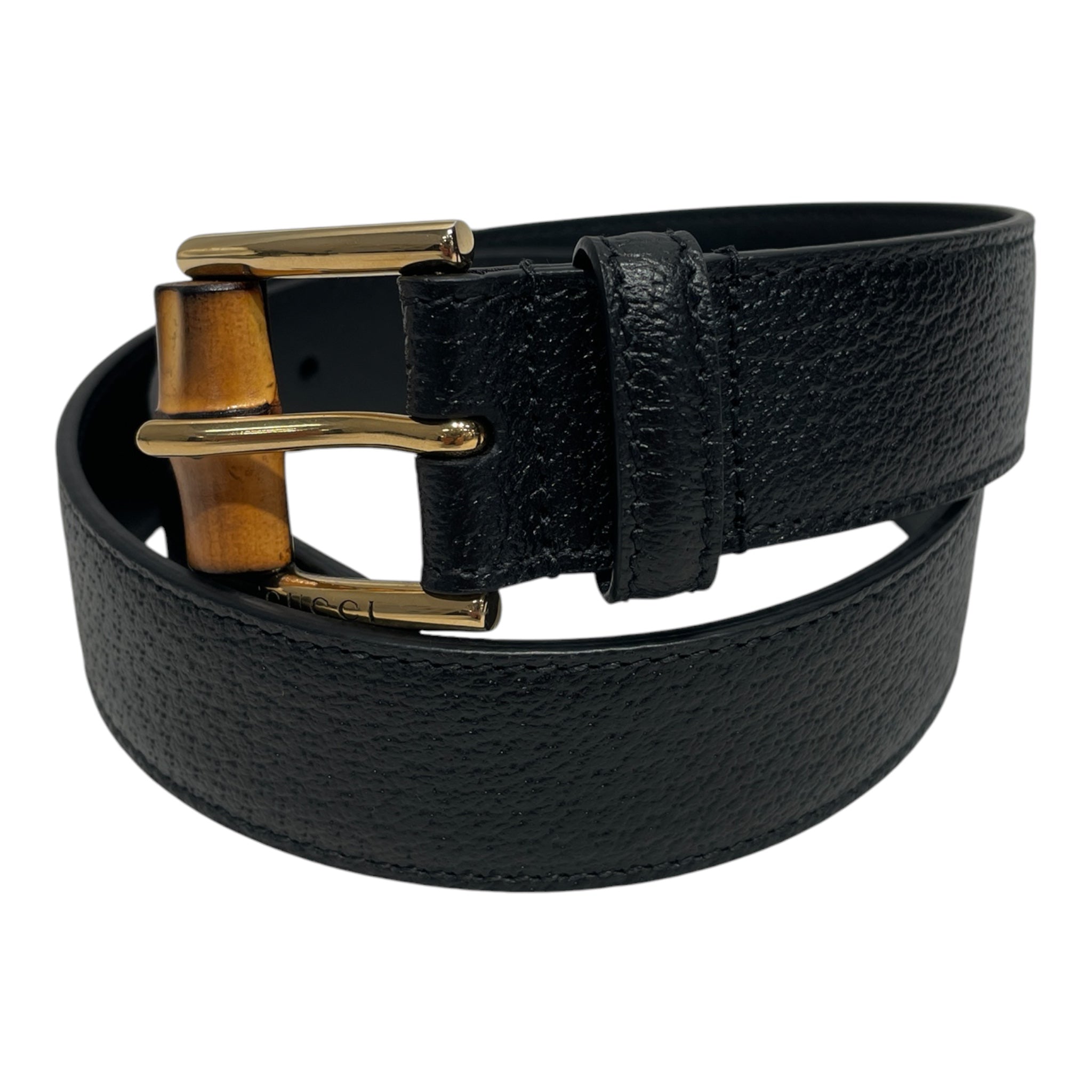 GUCCI/Belt/Leather/BLK/L's/BAMBOO view 1