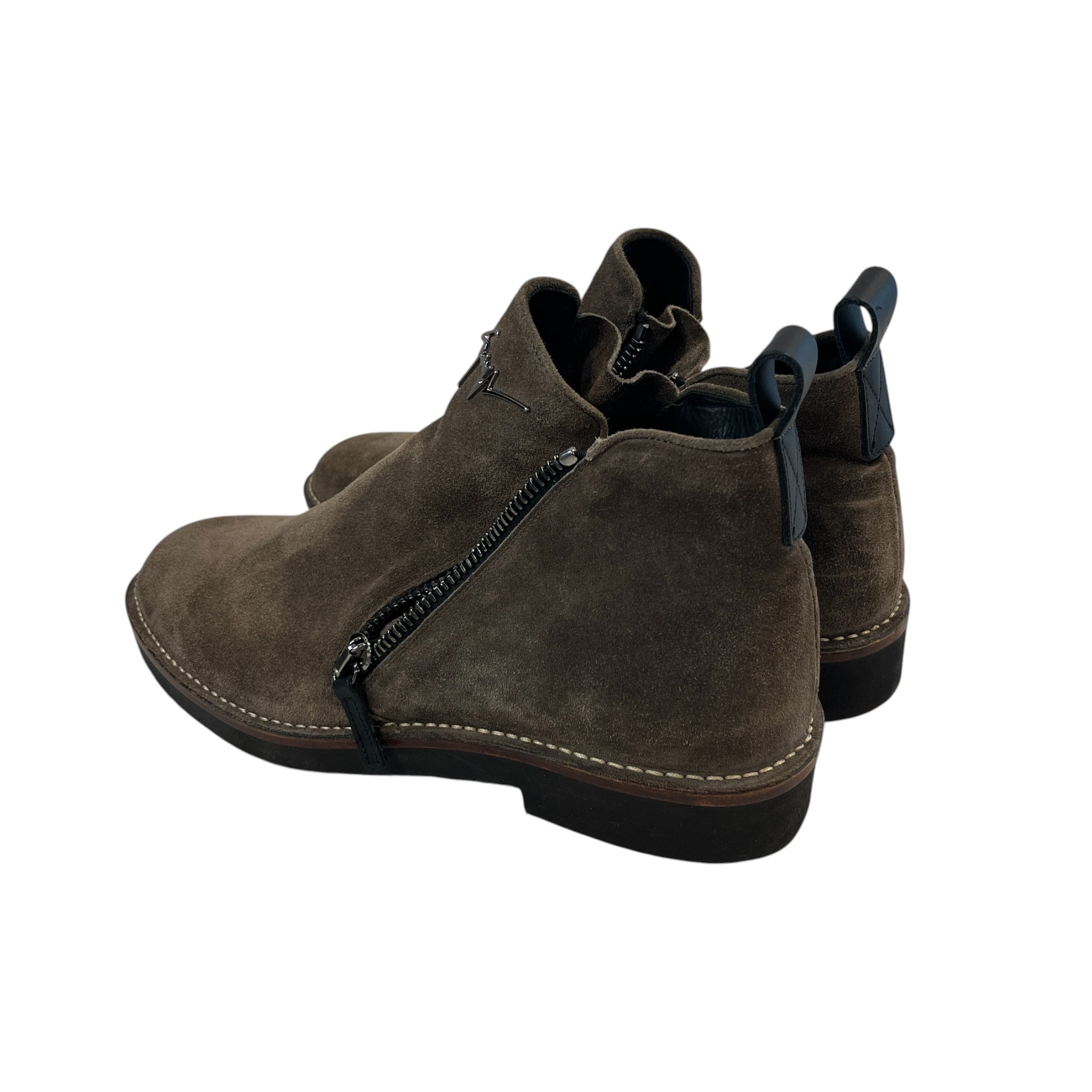 Giuseppe Zanotti/Dress Shoes/EU 43.5/Suede/BRW/U-Tip/chealsa boots view 2