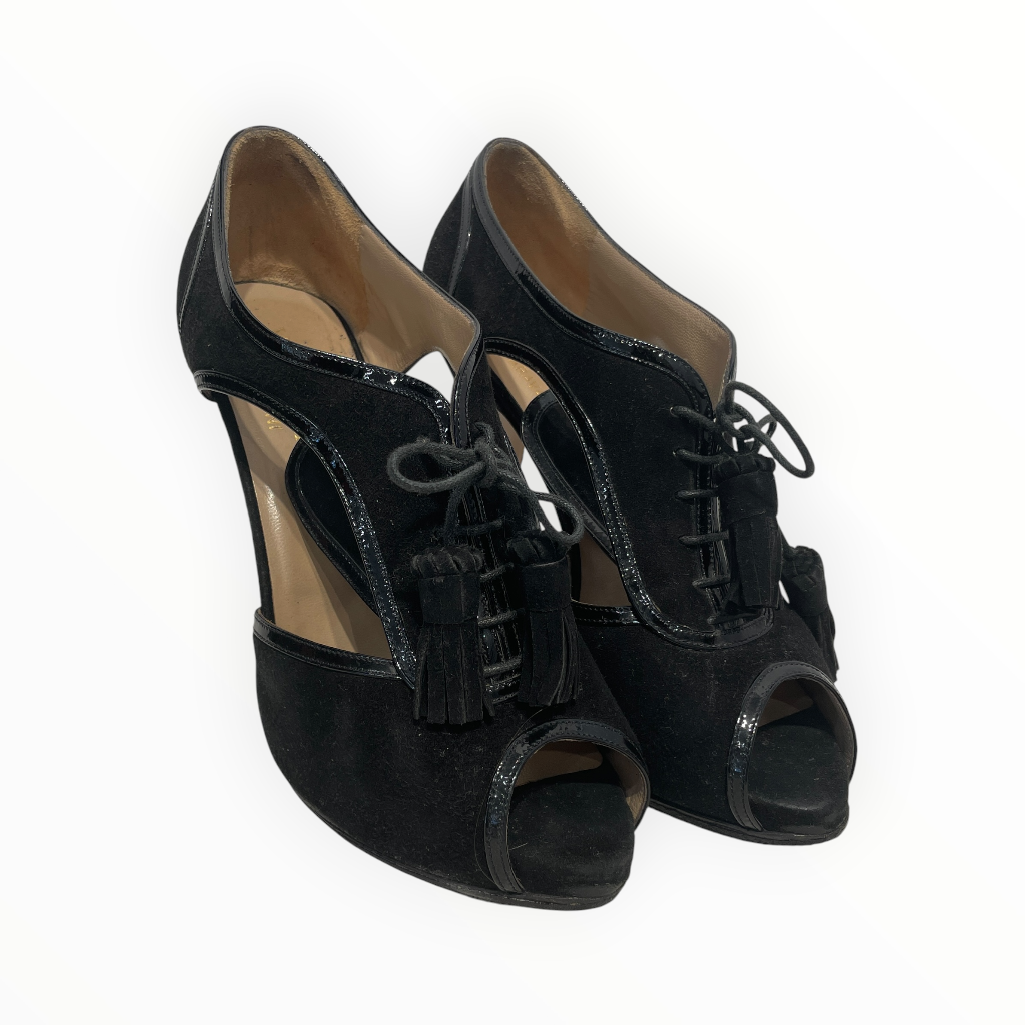VALENTINO GARAVANI/Heels/US 6/Suede/BLK/ view 1