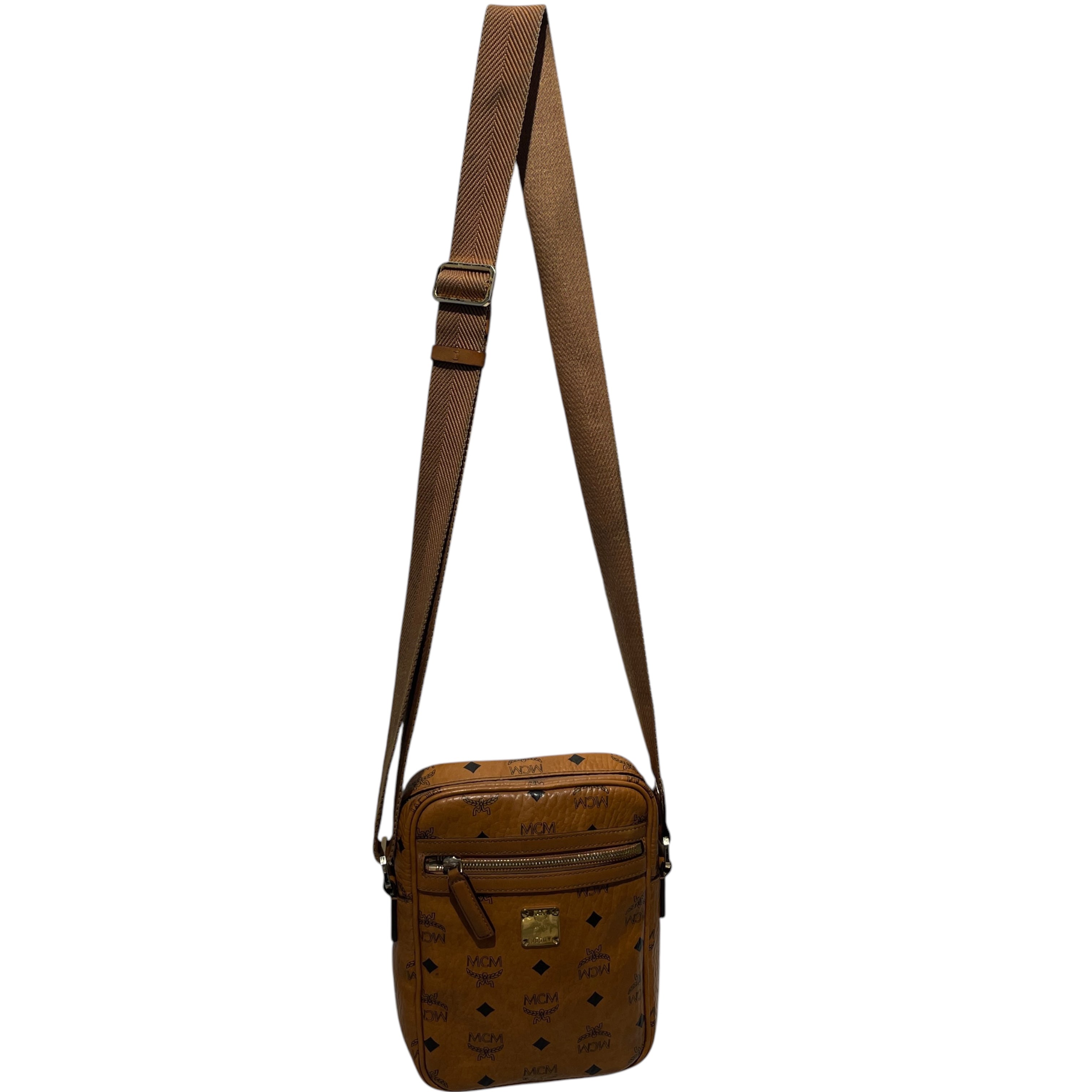 MCM/Cross Body Bag/Monogram/Leather/BEG/visetos motief view 1