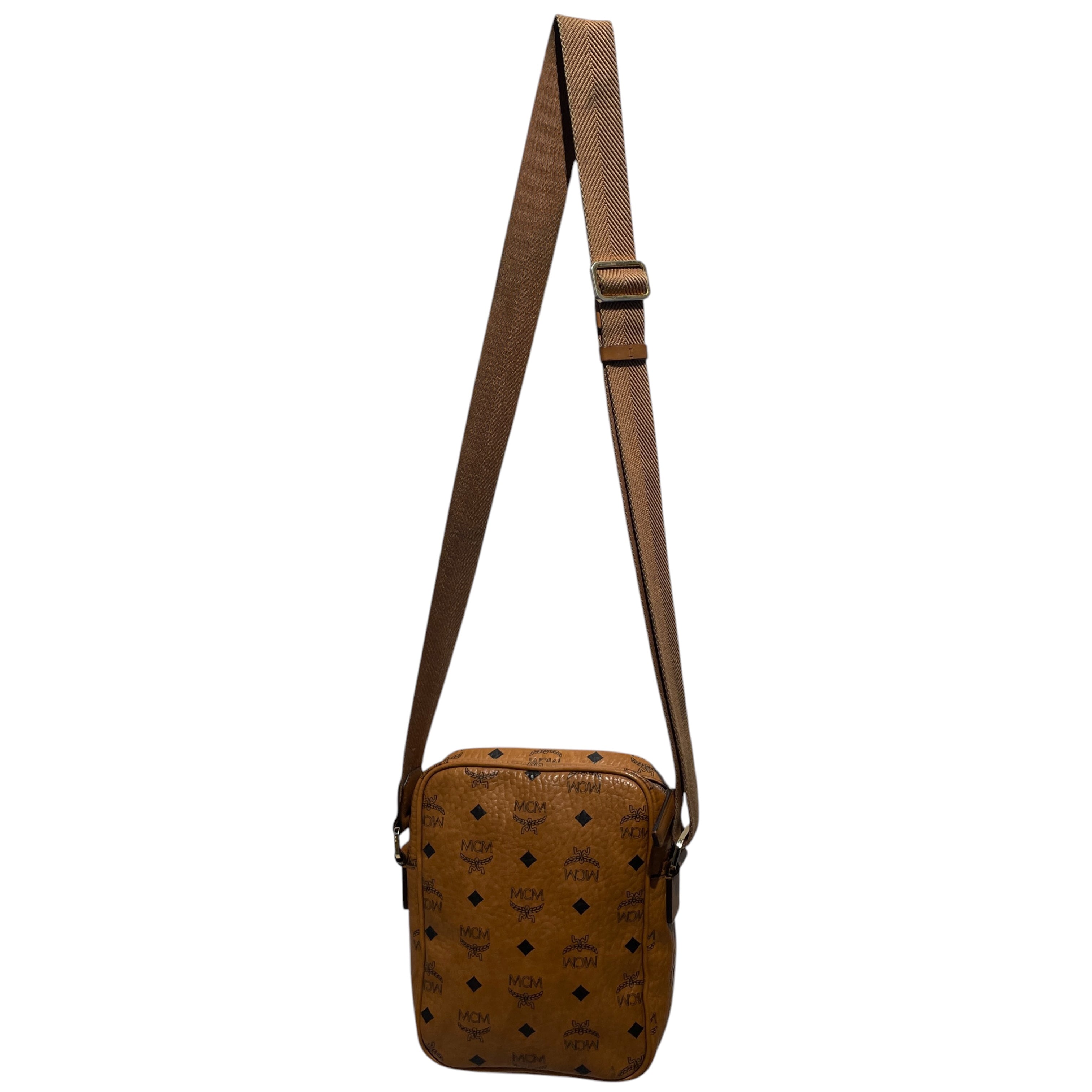MCM/Cross Body Bag/Monogram/Leather/BEG/visetos motief view 2