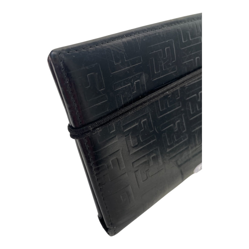FENDI/Bifold Wallet/All Over Print/Leather/BLK/