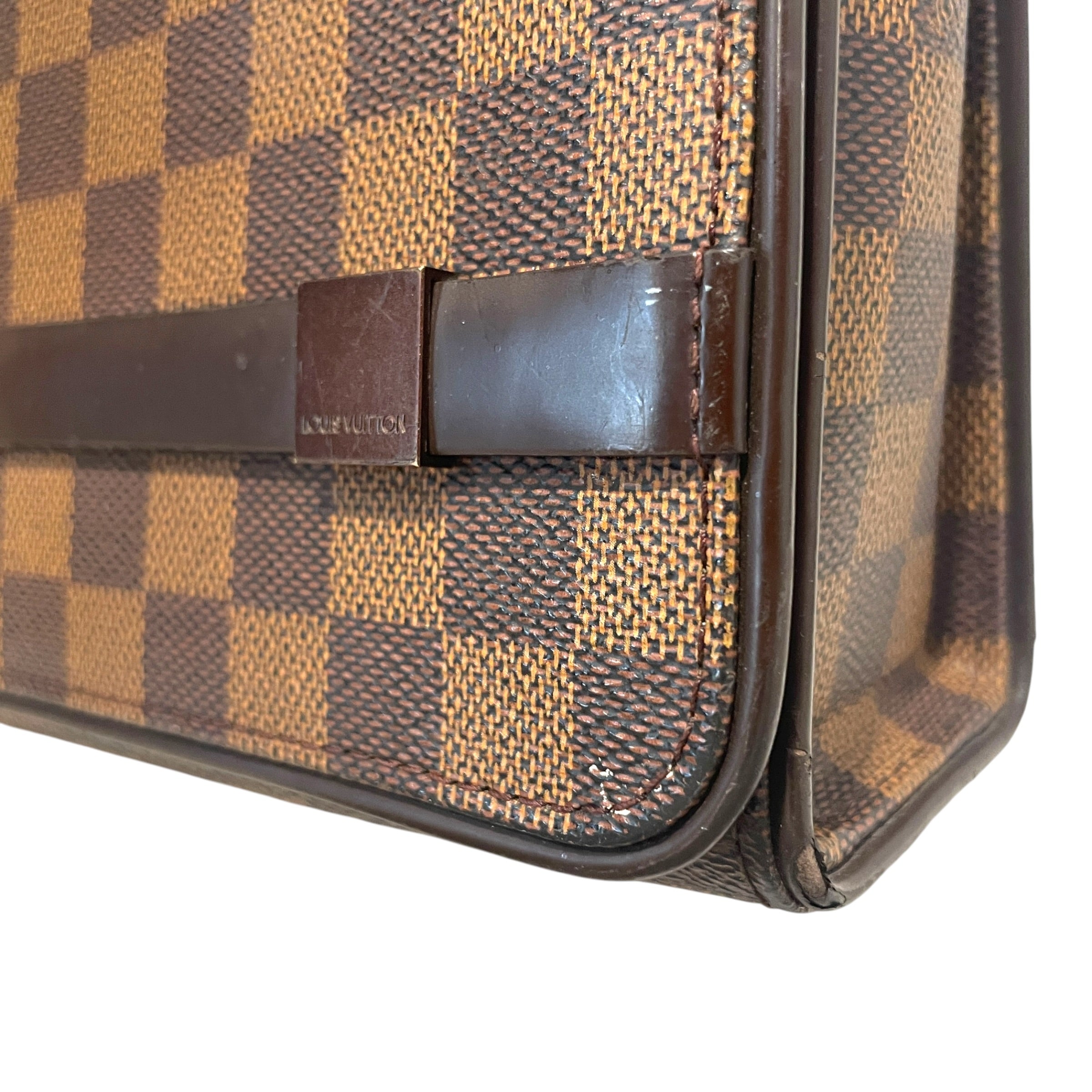 LOUIS VUITTON/Hand Bag/Monogram/Leather/BRW/Damier Ebene Tribeca Long view 4